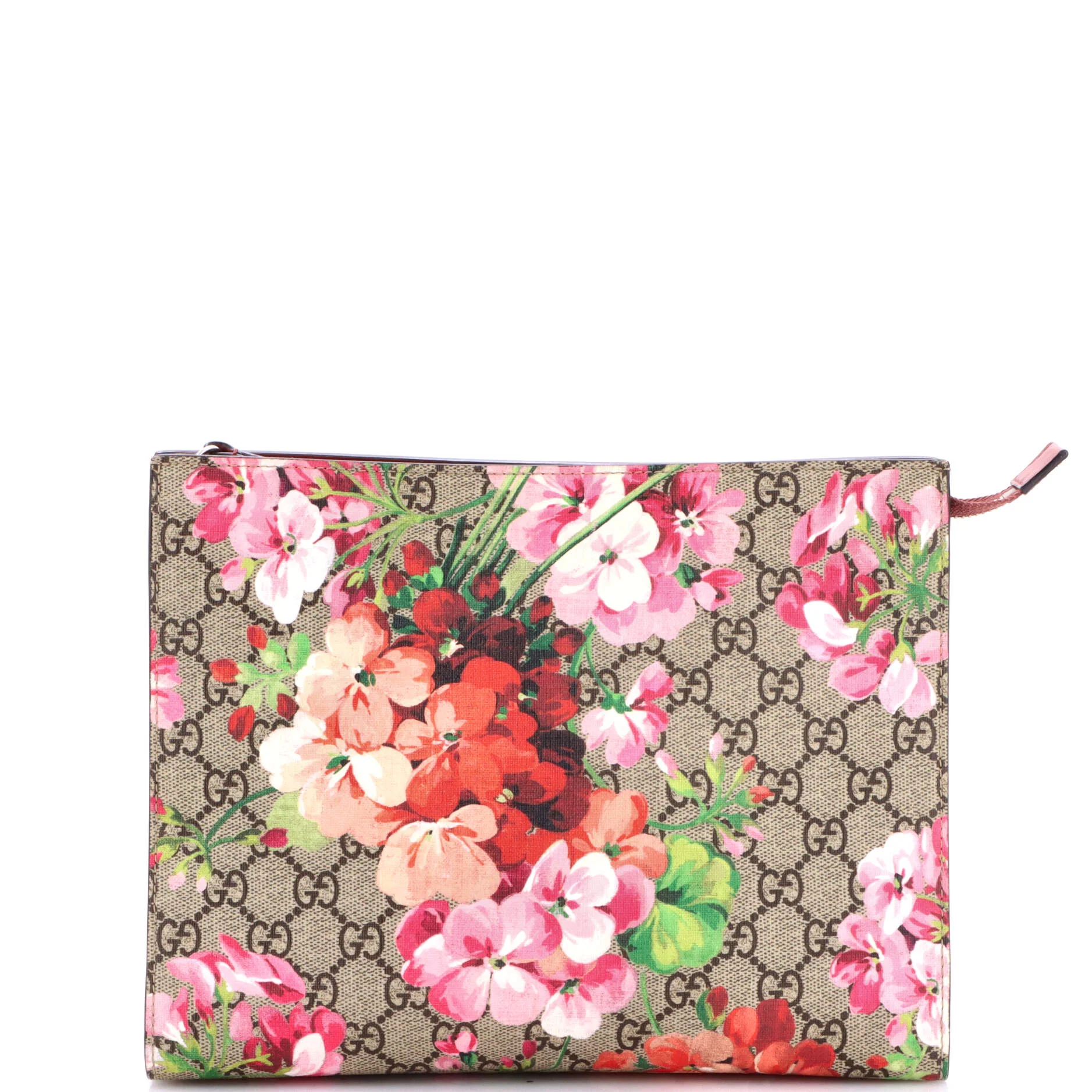 Toiletry Pouch Blooms Print GG Coated Canvas Large