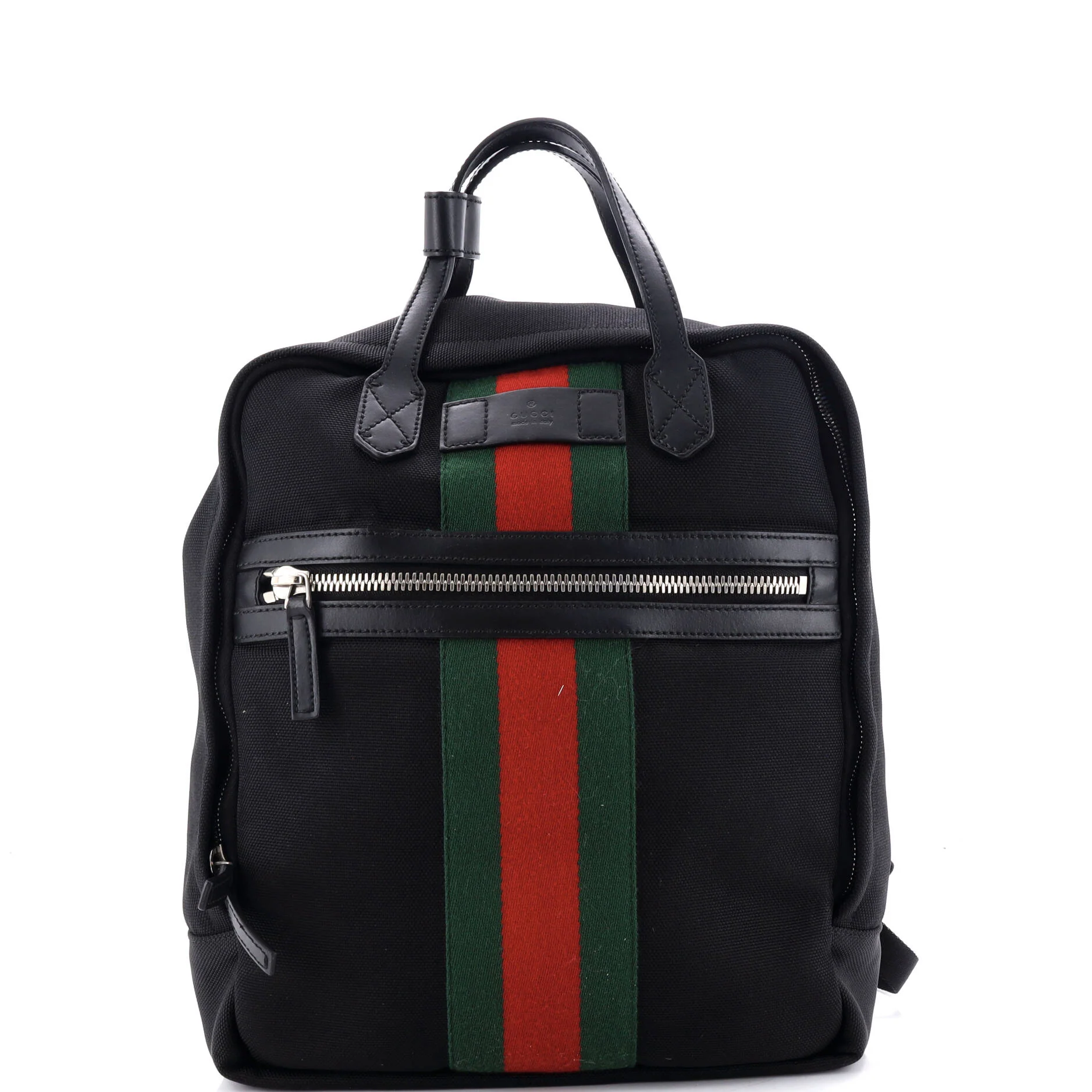 Top Handle Web Backpack Techno Canvas Medium