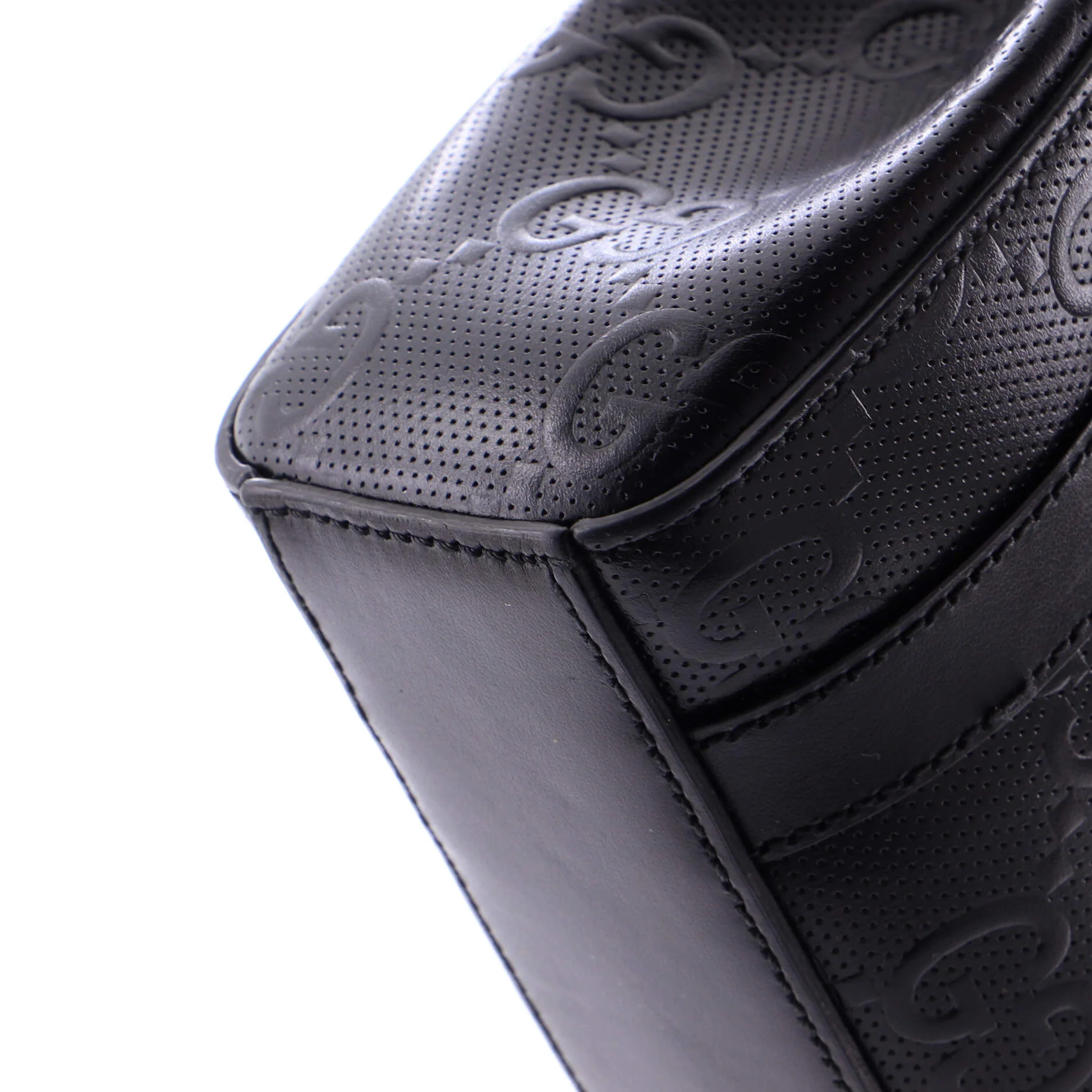 Vertical Tote GG Embossed Perforated Leather Mini - Image 6
