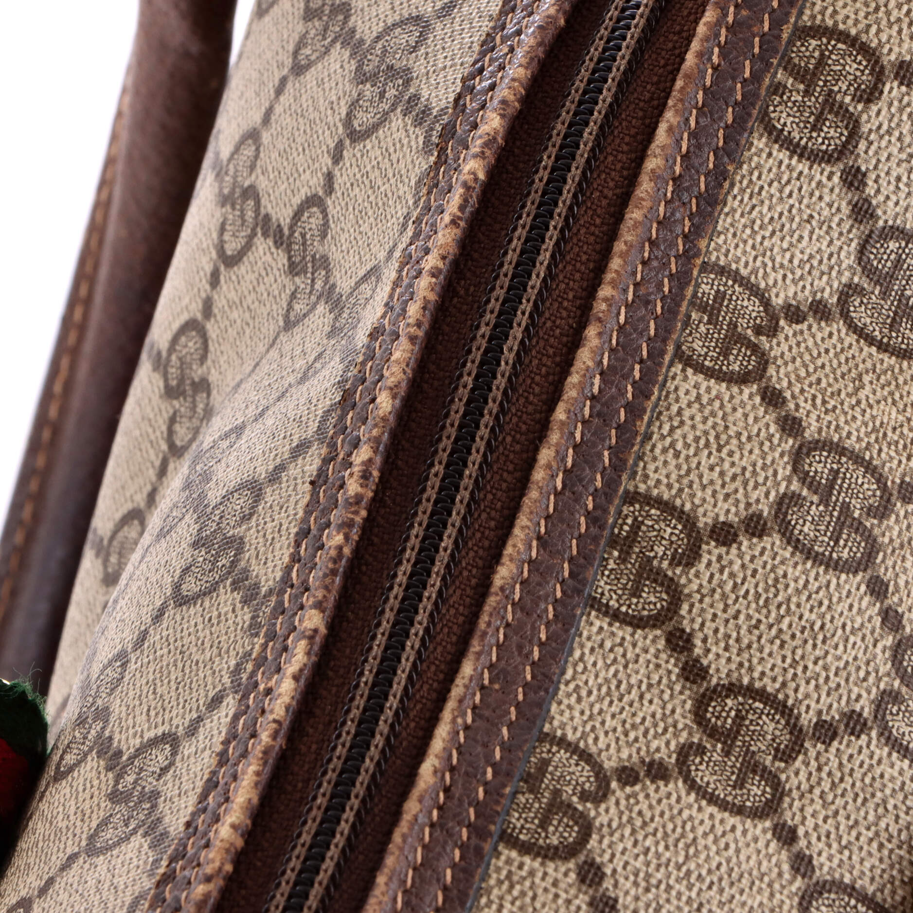 Vintage Convertible Duffle Bag GG Coated Canvas Medium - Image 7