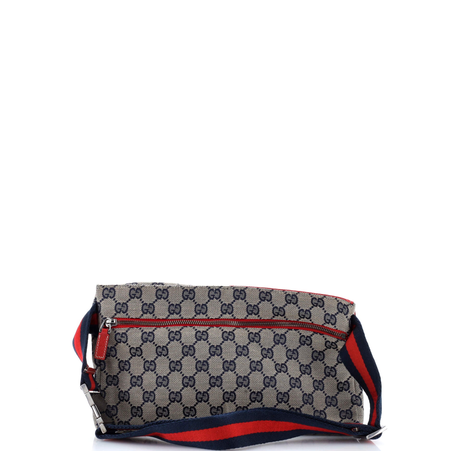 Vintage Double Belt Bag GG Canvas with Leather - Image 3