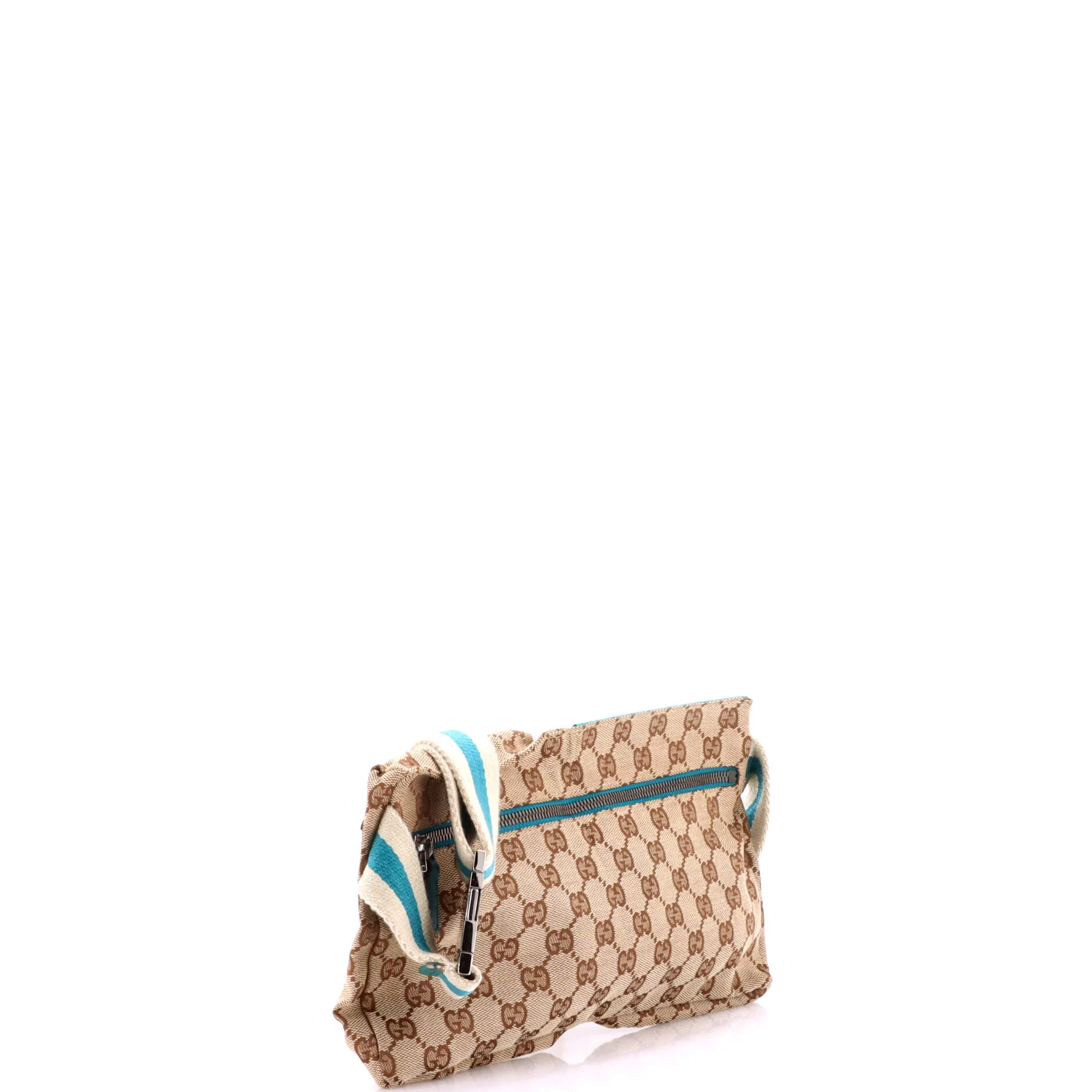 Vintage Double Belt Bag GG Canvas with Leather - Image 2