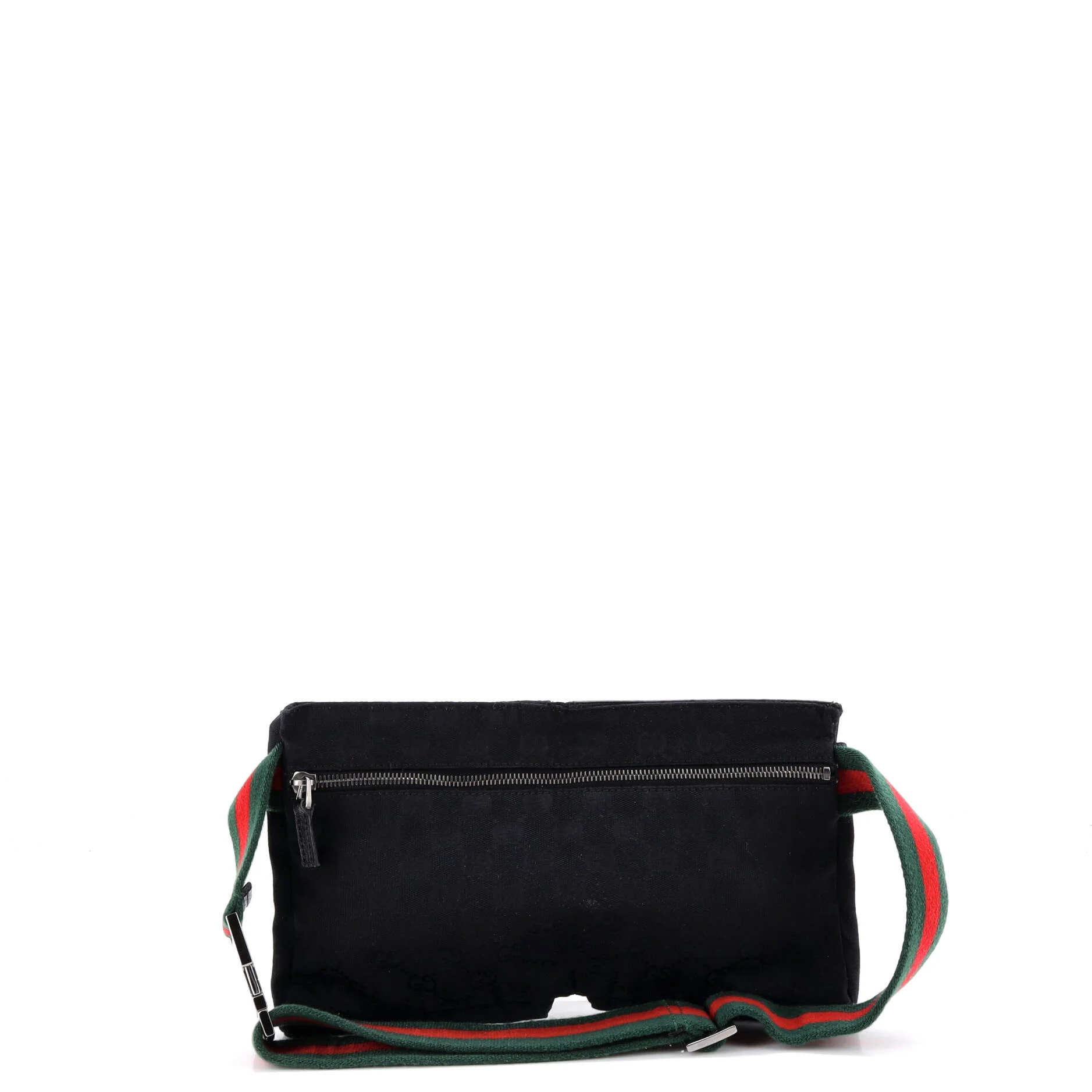 Vintage Double Belt Bag GG Canvas with Leather Small - Image 3