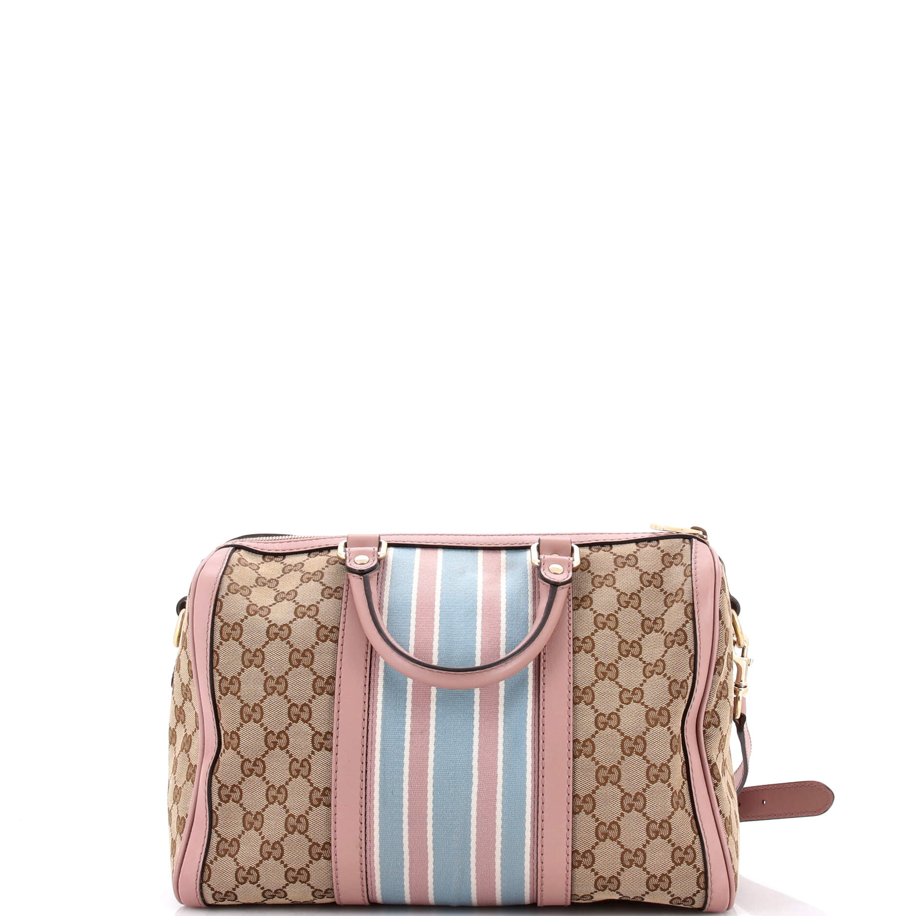 Vintage Web Boston Bag GG Canvas Medium - Image 3