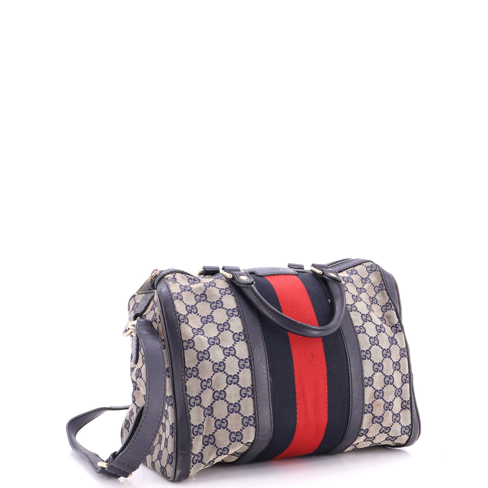Vintage Web Boston Bag GG Canvas Medium - Image 2