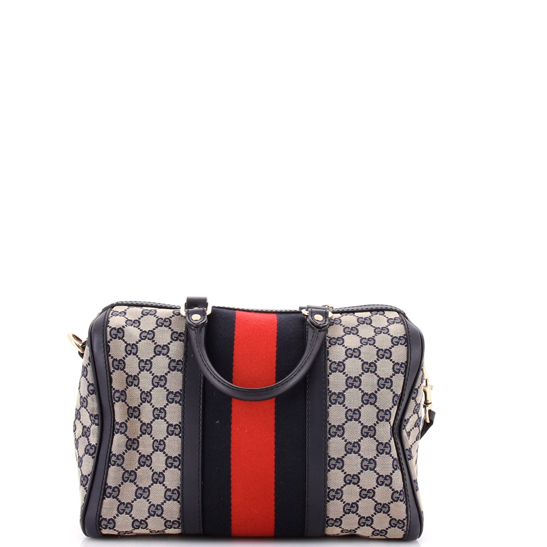 Vintage Web Boston Bag GG Canvas Medium - Image 3