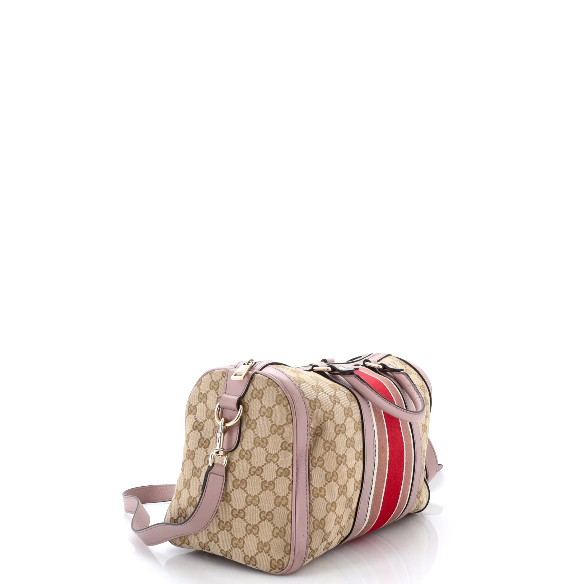 Vintage Web Boston Bag GG Canvas Medium - Image 2