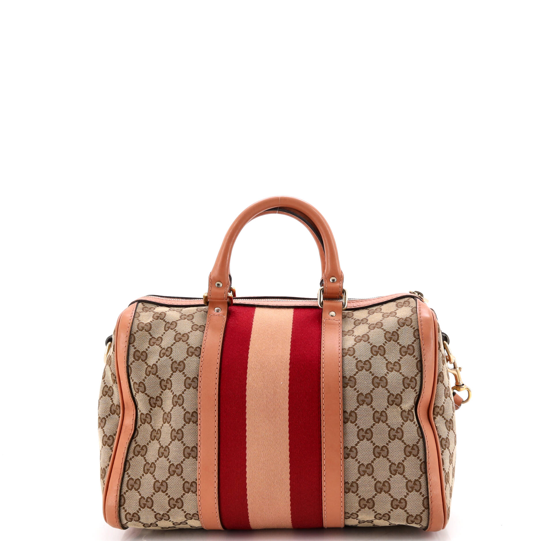 Vintage Web Boston Bag GG Canvas Medium - Image 3