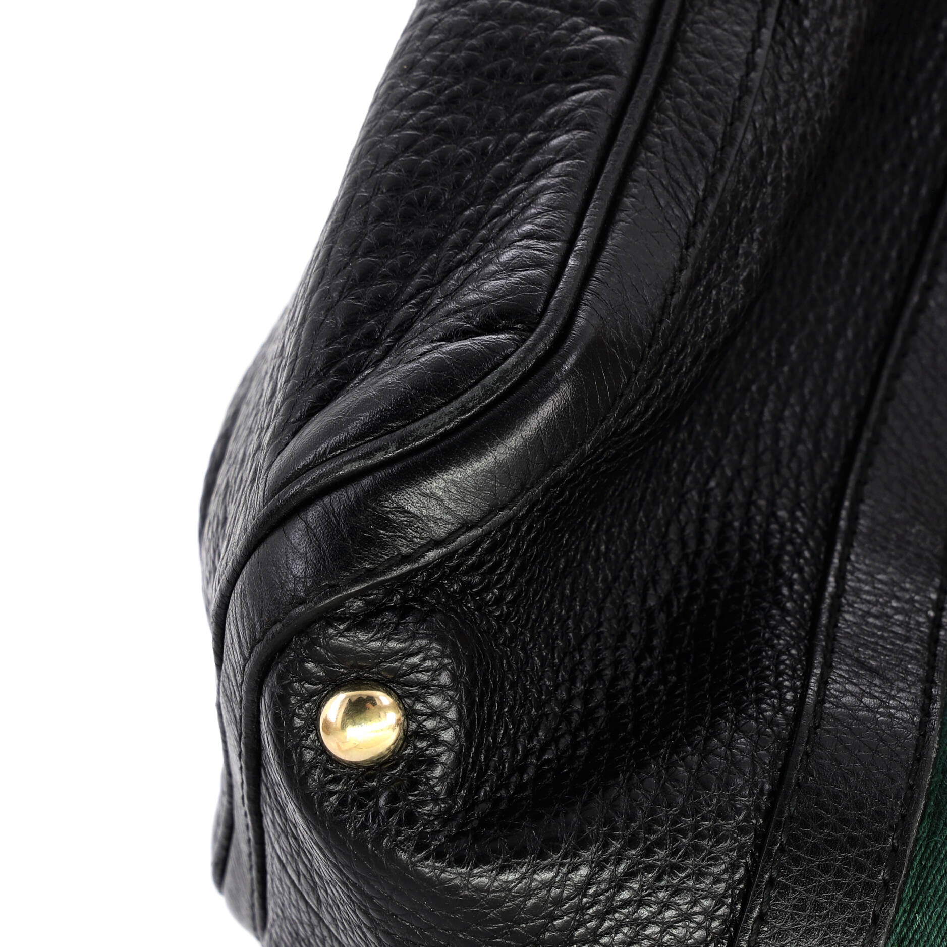 Vintage Web Boston Bag Leather Medium - Image 7