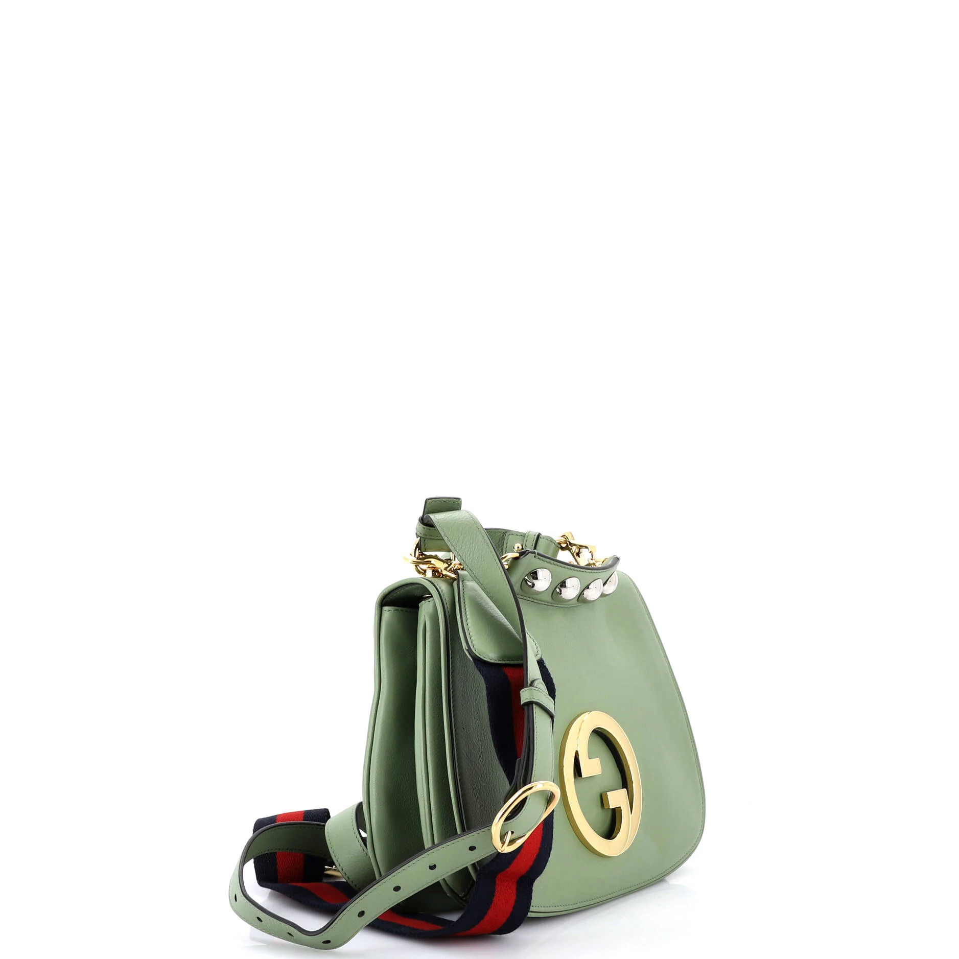 Web Blondie Shoulder Flap Bag Leather Medium - Image 2