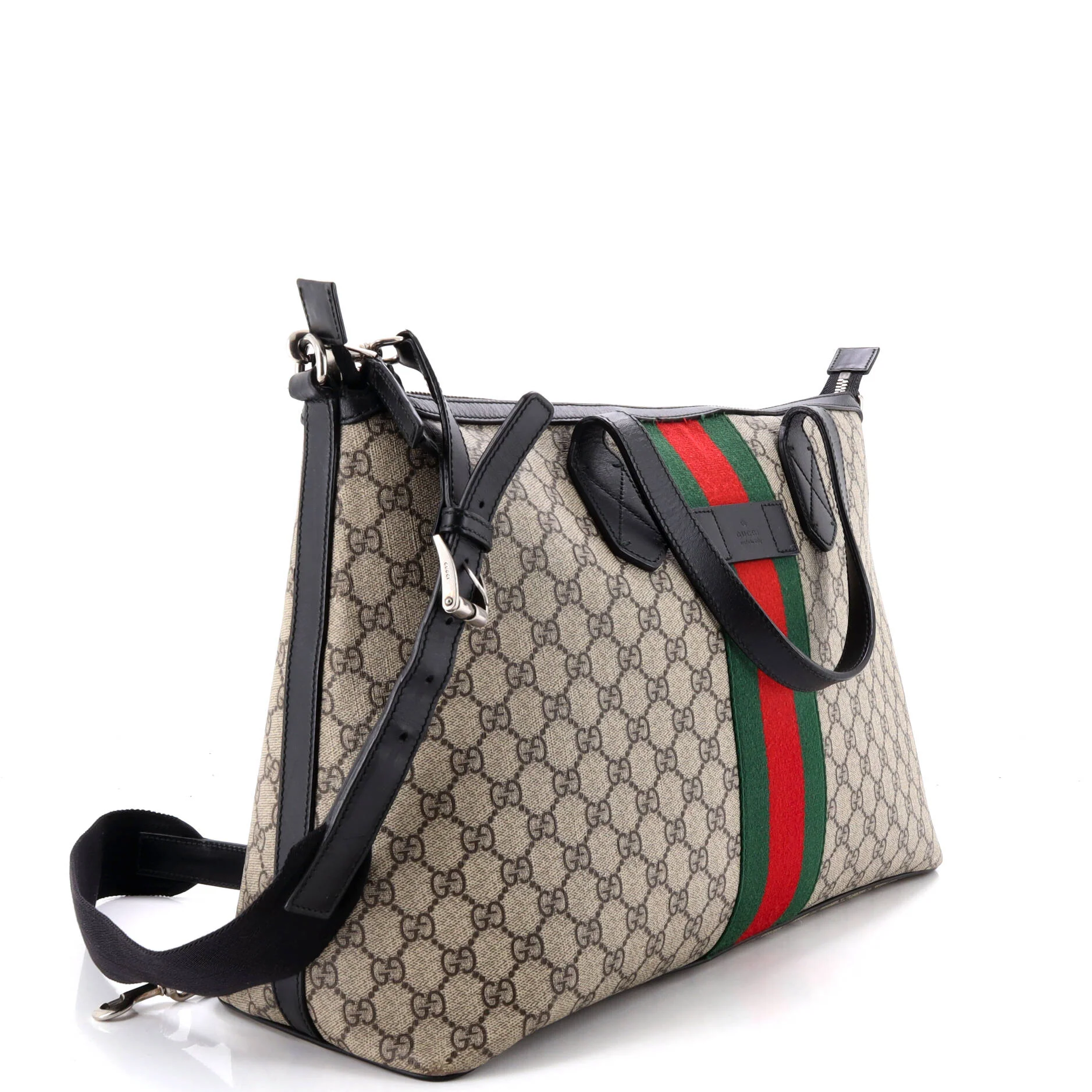 Web Duffle Bag GG Coated Canvas Medium - Image 2