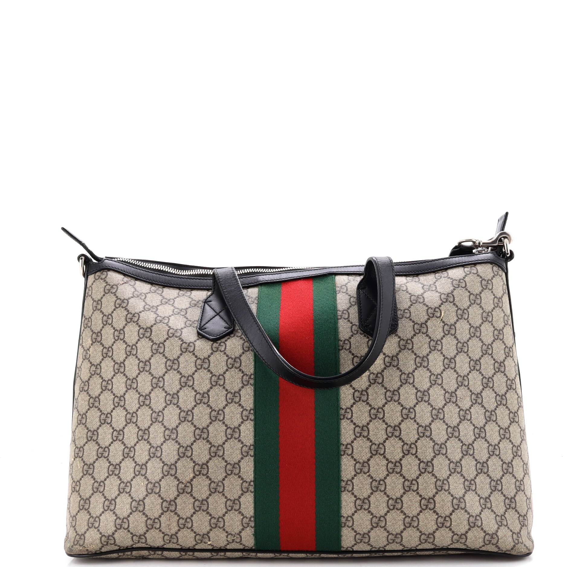 Web Duffle Bag GG Coated Canvas Medium - Image 3