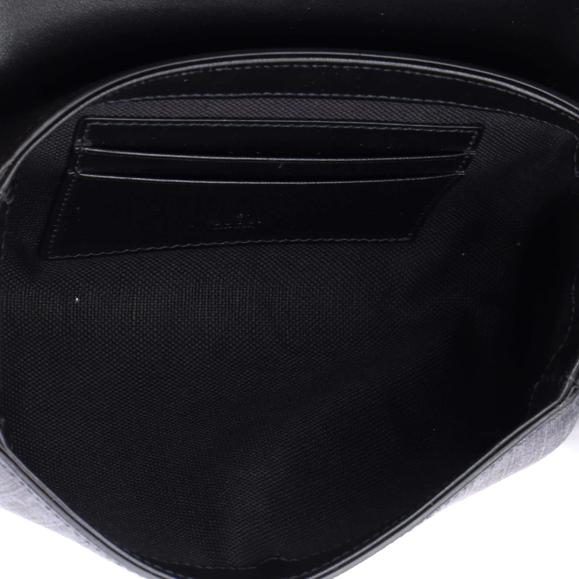 Web Flap Messenger Bag GG Coated Canvas Super Mini - Image 5