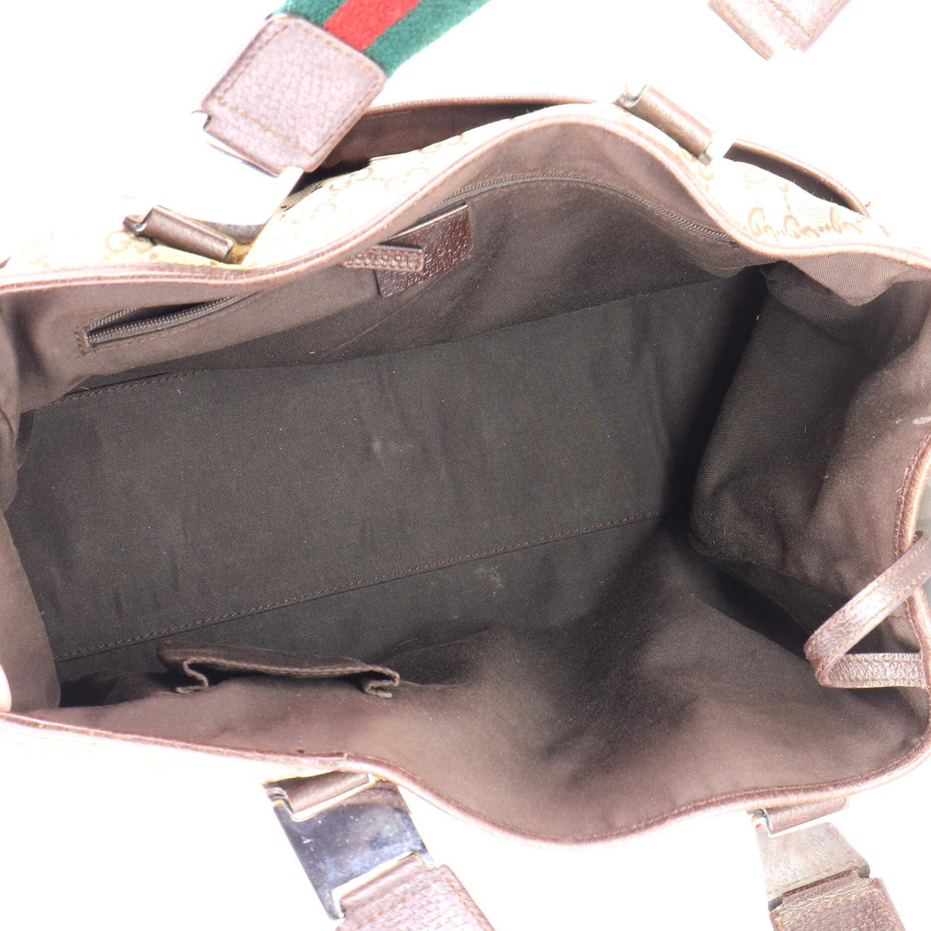 Web Handle Buckle Tote GG Canvas Large - Image 5