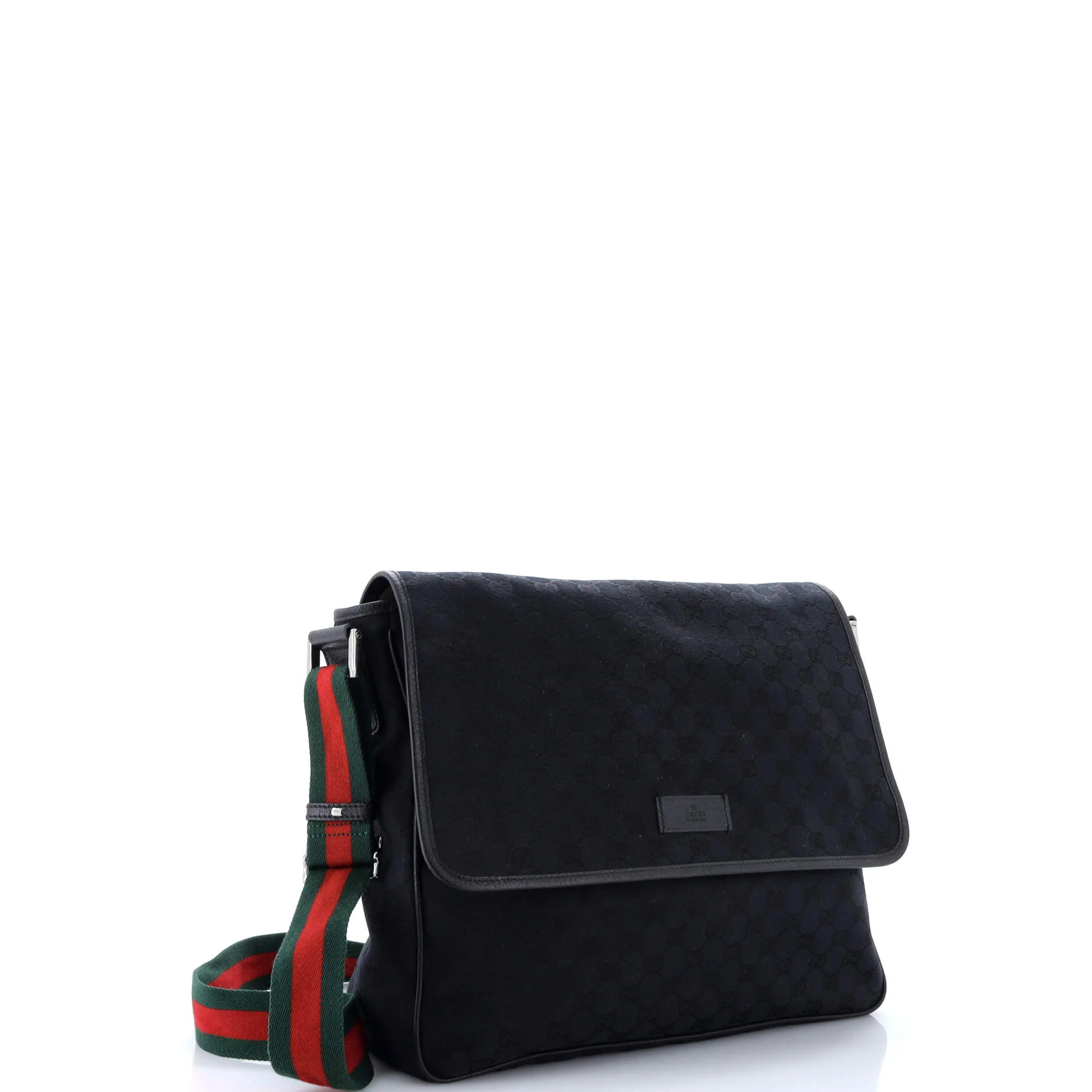 Web Strap Flap Messenger GG Canvas Medium - Image 2