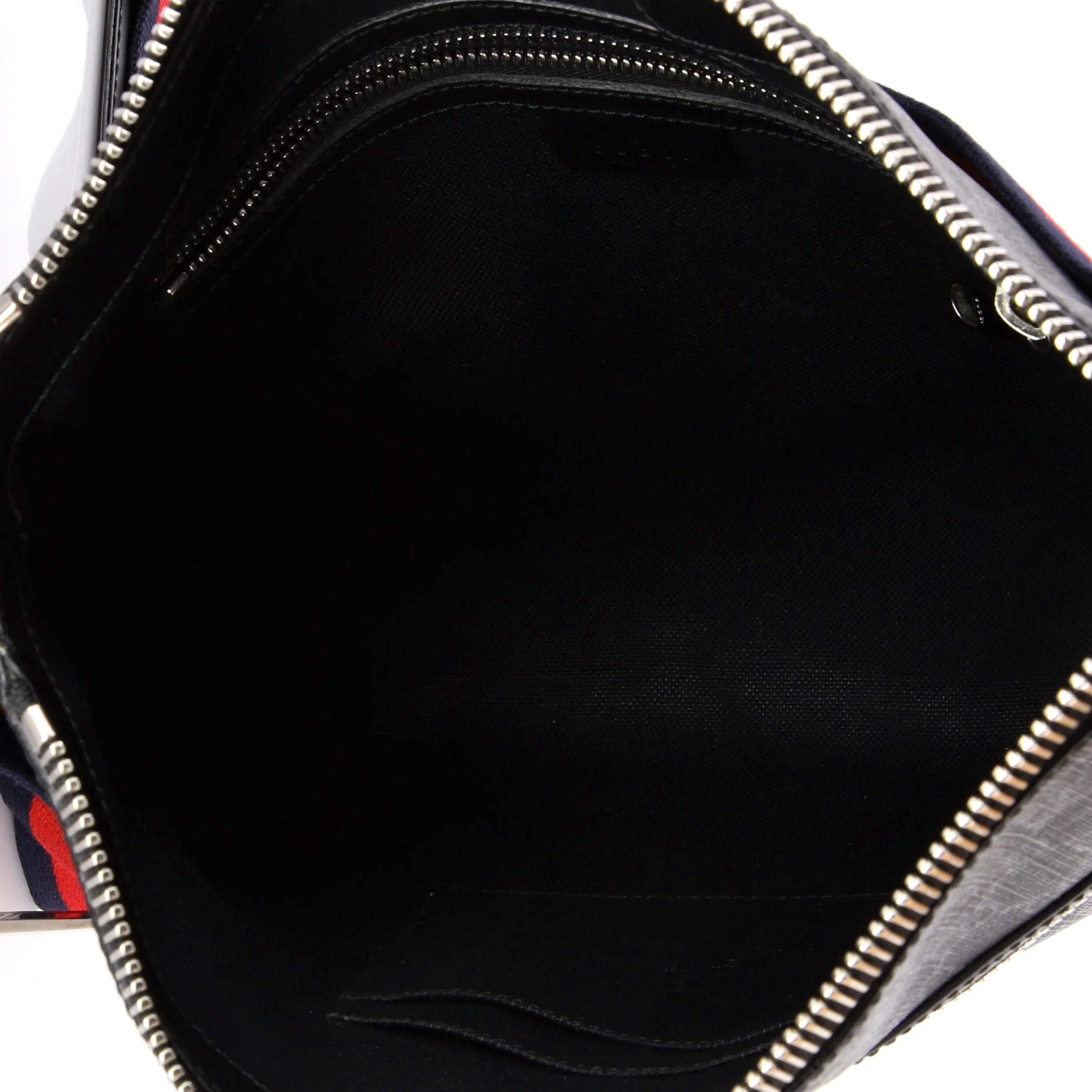 Web Strap Front Zip Messenger Bag GG Coated Canvas Medium - Image 5