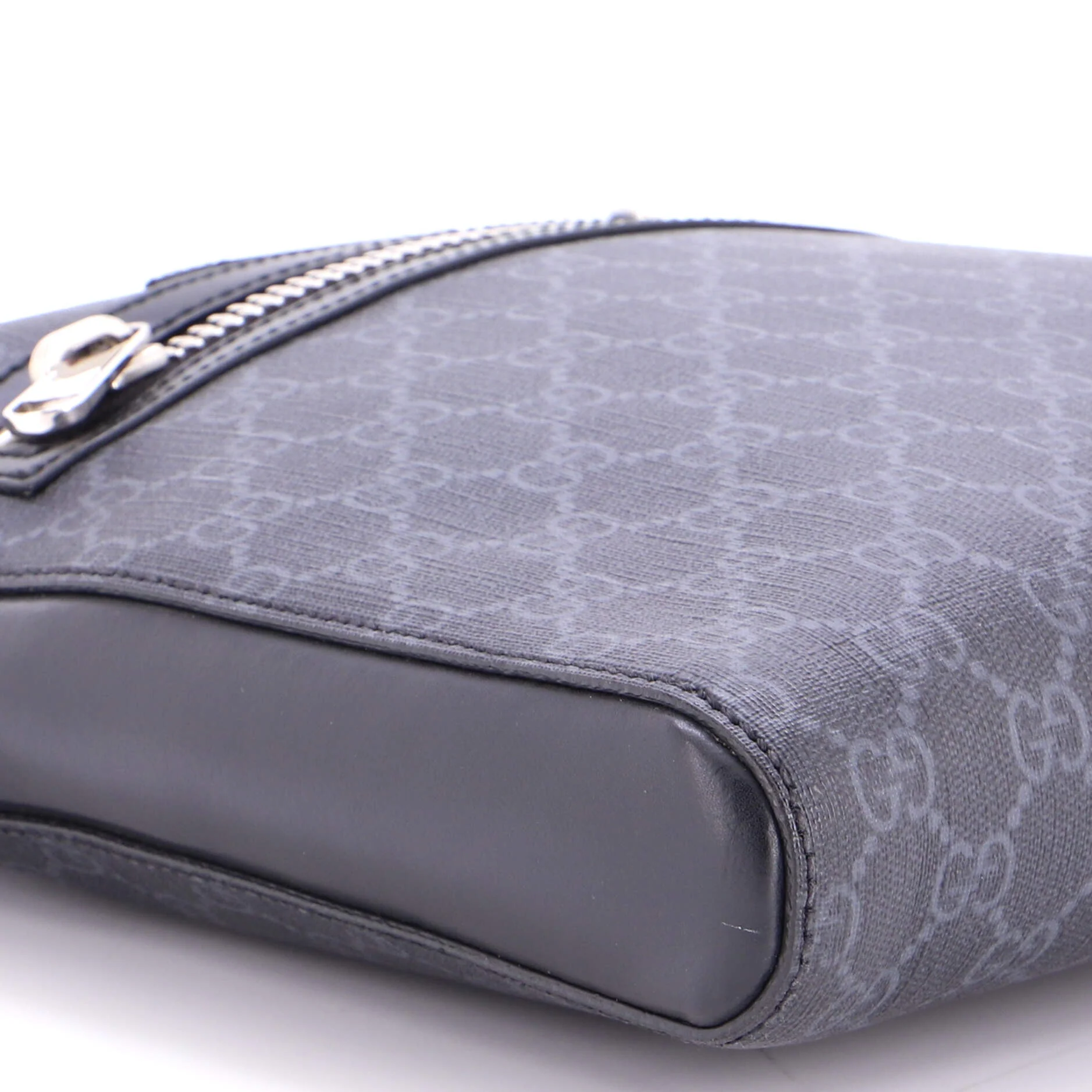 Web Strap Front Zip Messenger Bag GG Coated Canvas Medium - Image 6