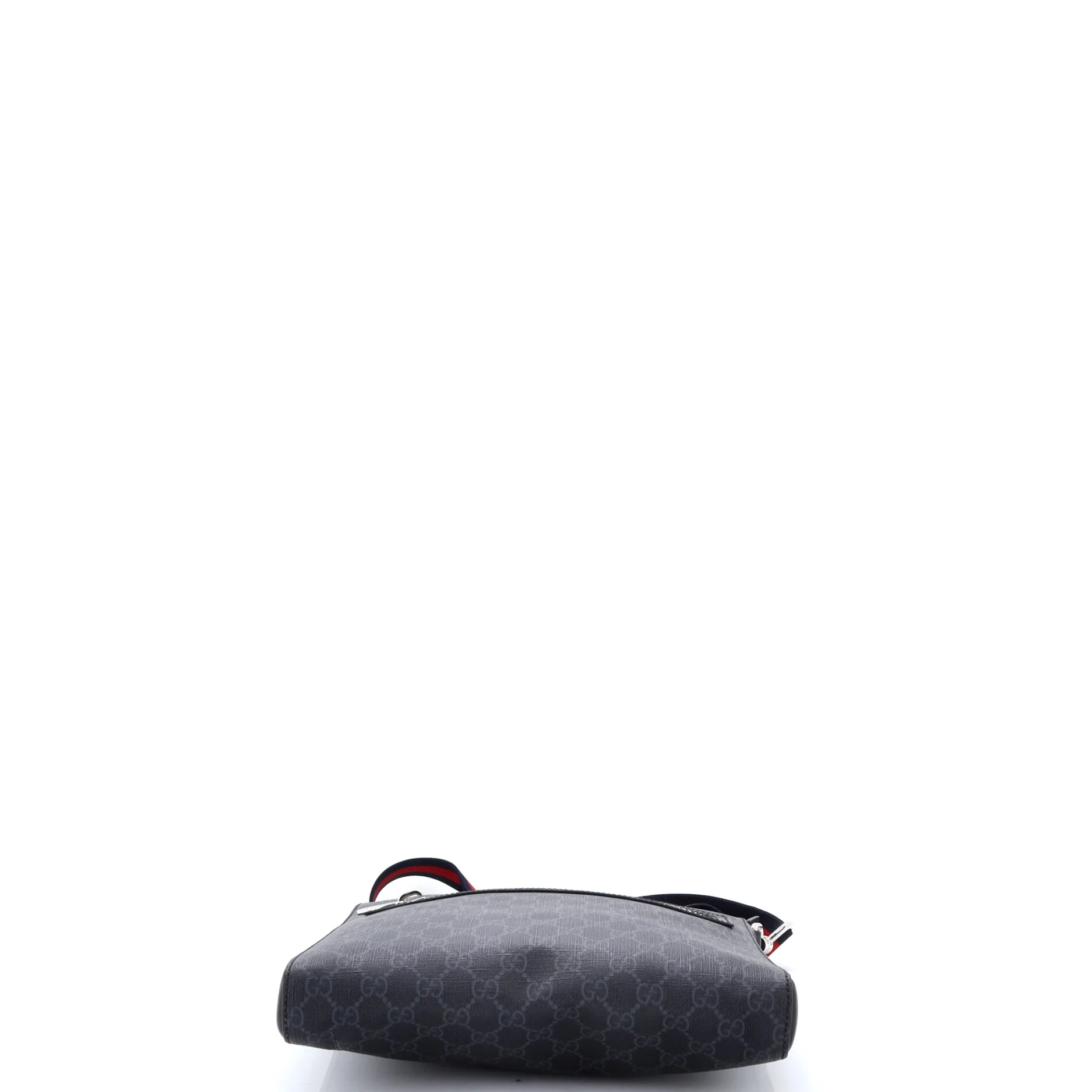 Web Strap Front Zip Messenger Bag GG Coated Canvas Medium - Image 4