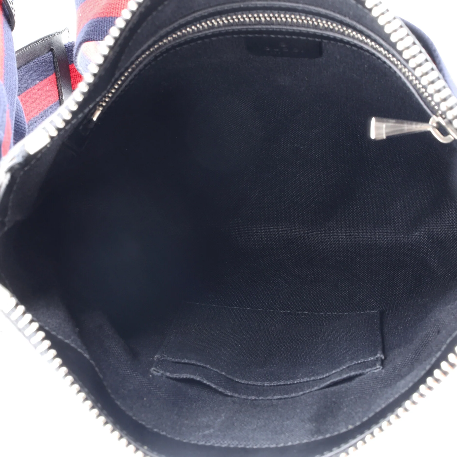 Web Strap Front Zip Messenger Bag GG Coated Canvas Medium - Image 5