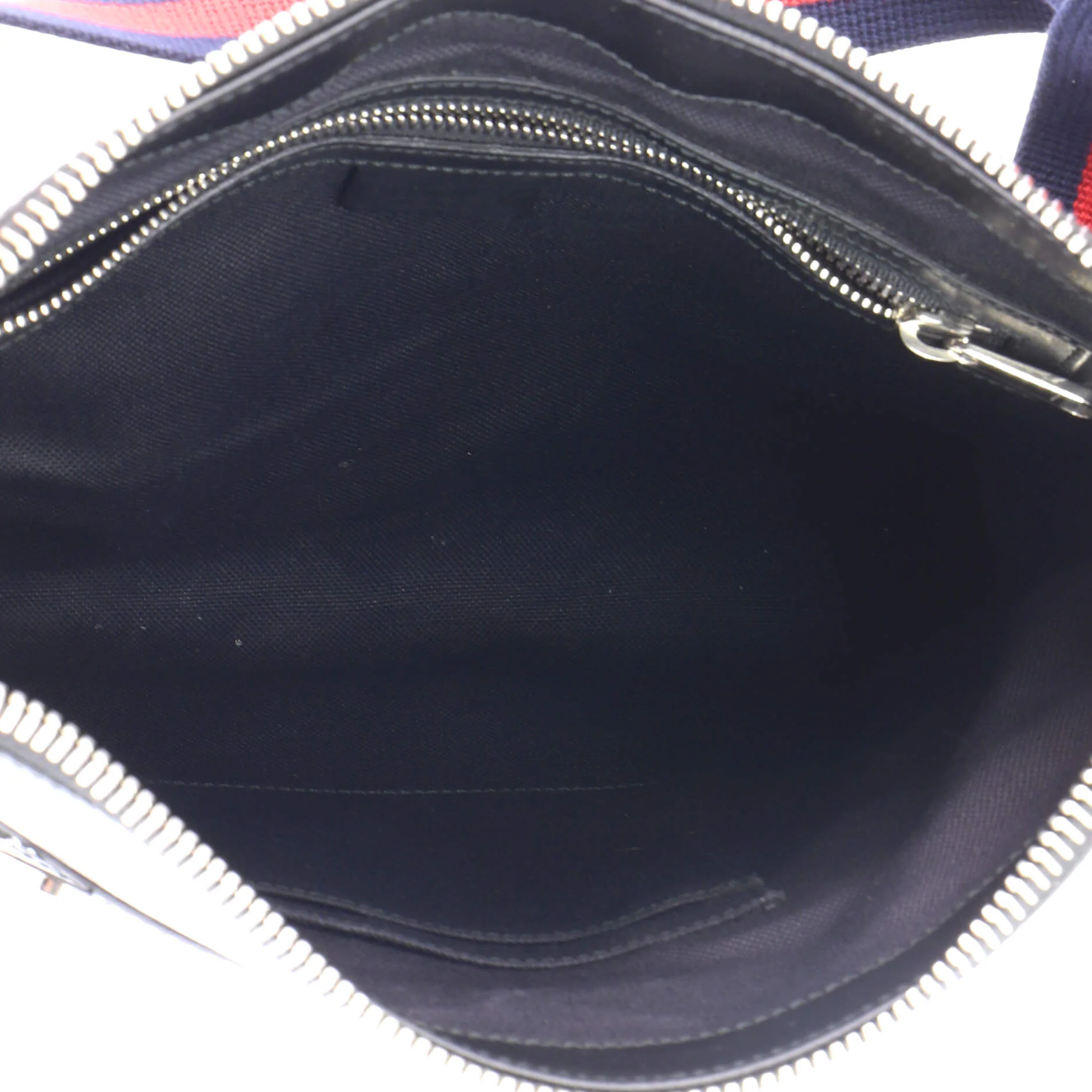 Web Strap Front Zip Messenger Bag GG Coated Canvas Medium - Image 5