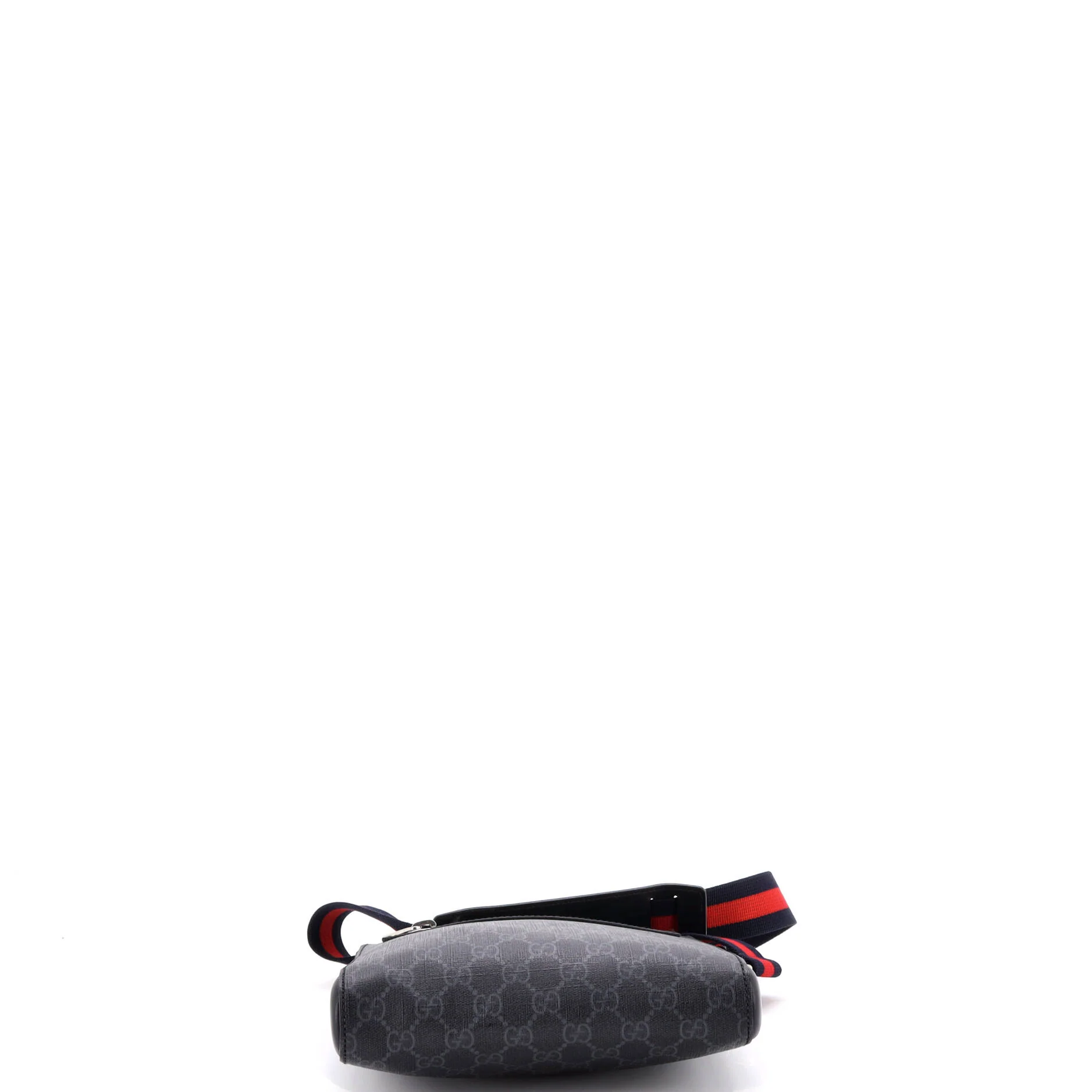 Web Strap Front Zip Messenger Bag GG Coated Canvas Small - Image 4
