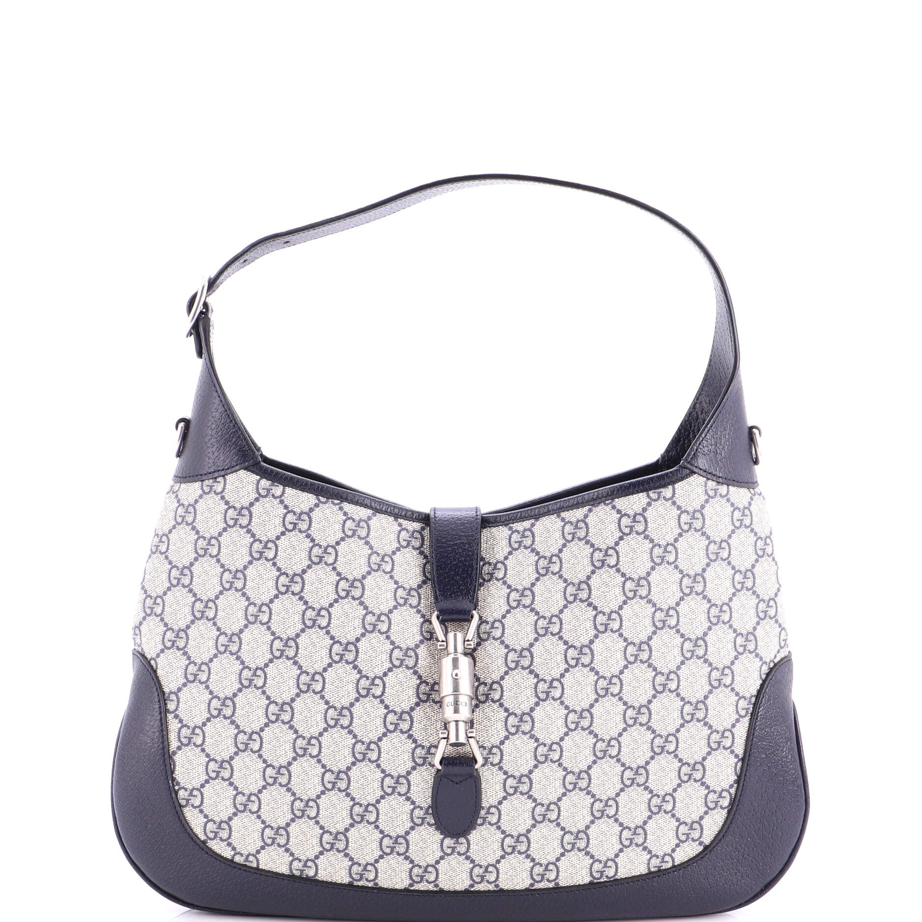 Web Strap Jackie 1961 Hobo GG Coated Canvas with Leather Medium