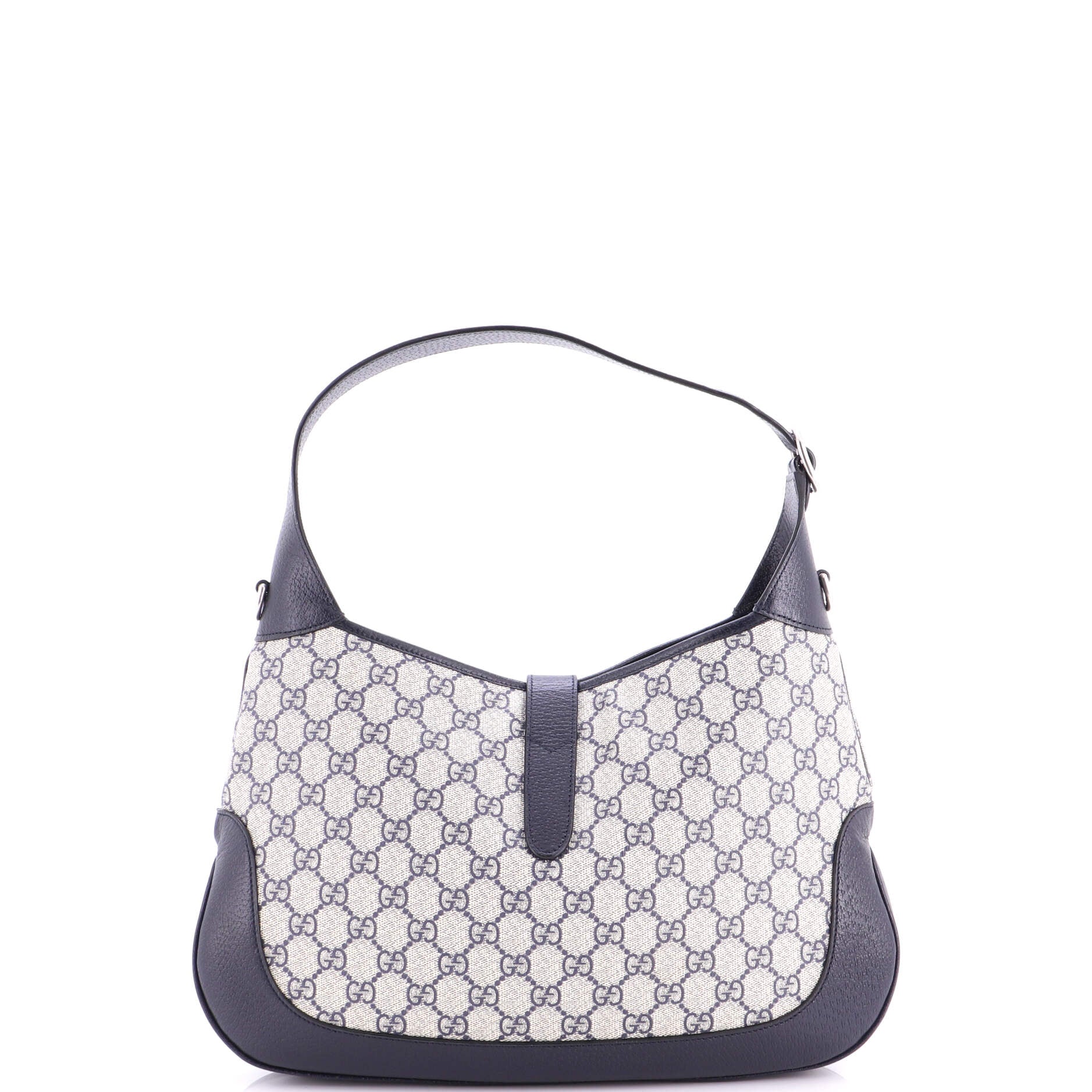 Web Strap Jackie 1961 Hobo GG Coated Canvas with Leather Medium - Image 4