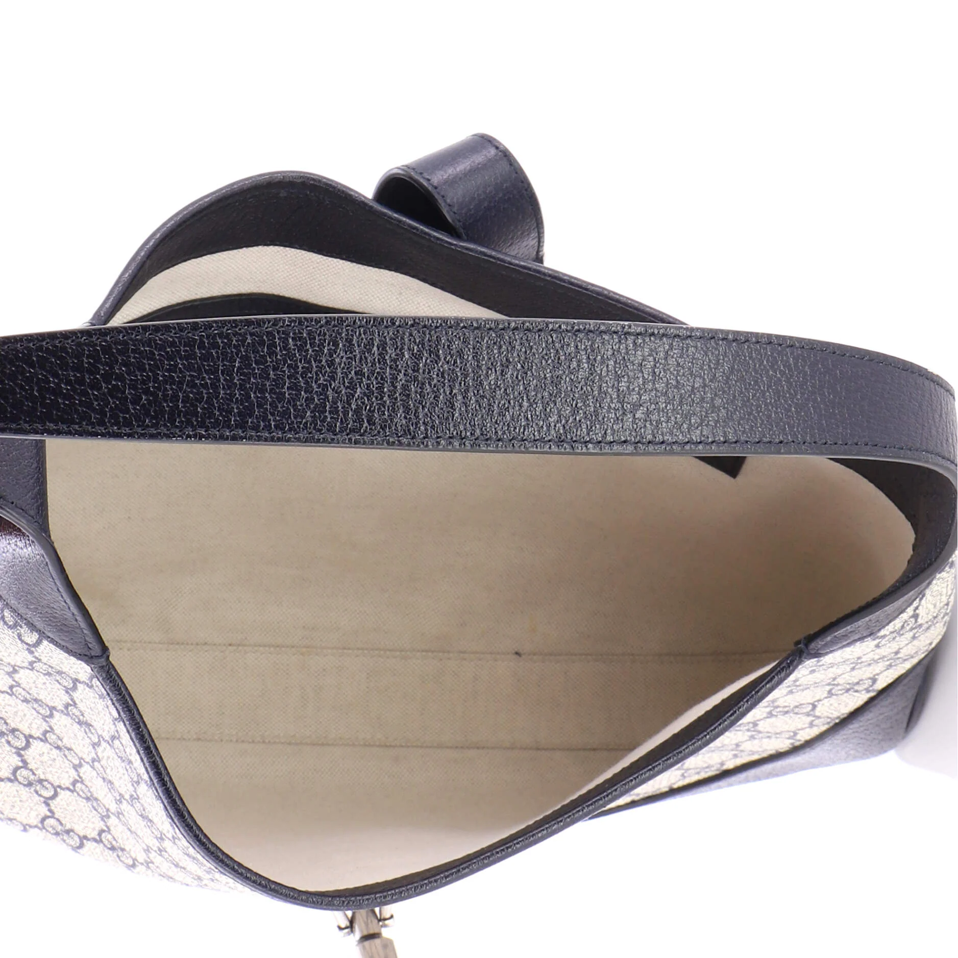 Web Strap Jackie 1961 Hobo GG Coated Canvas with Leather Medium - Image 6