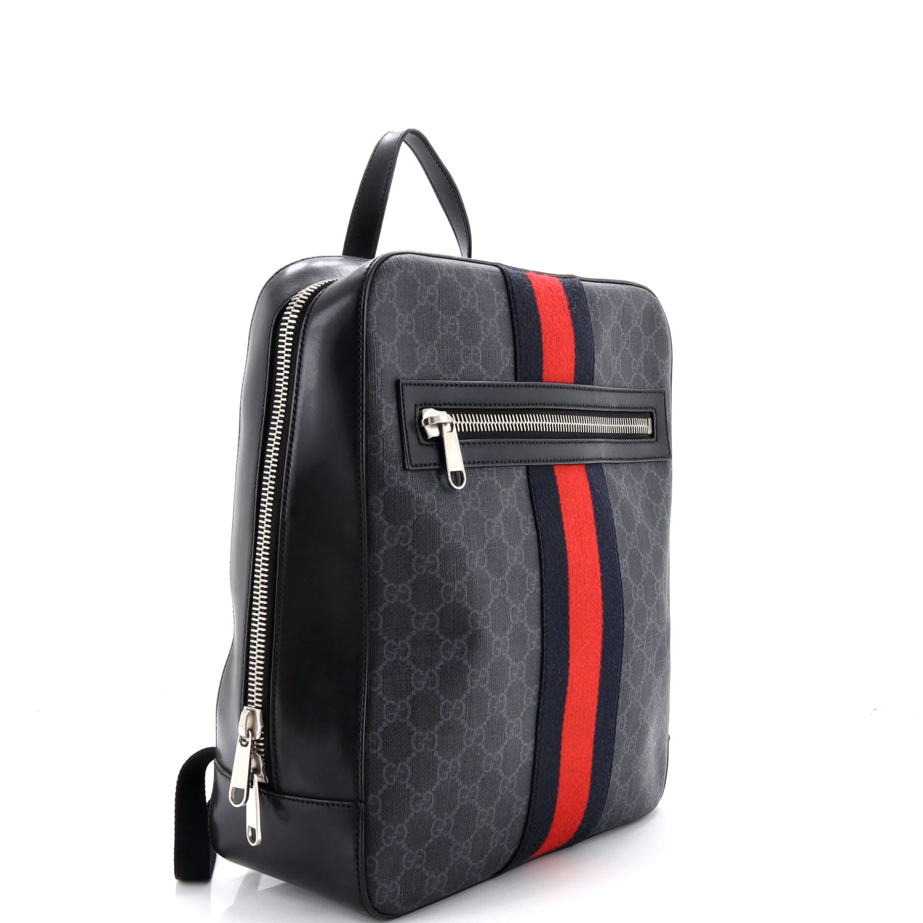Web Zip Backpack GG Coated Canvas Medium - Image 2