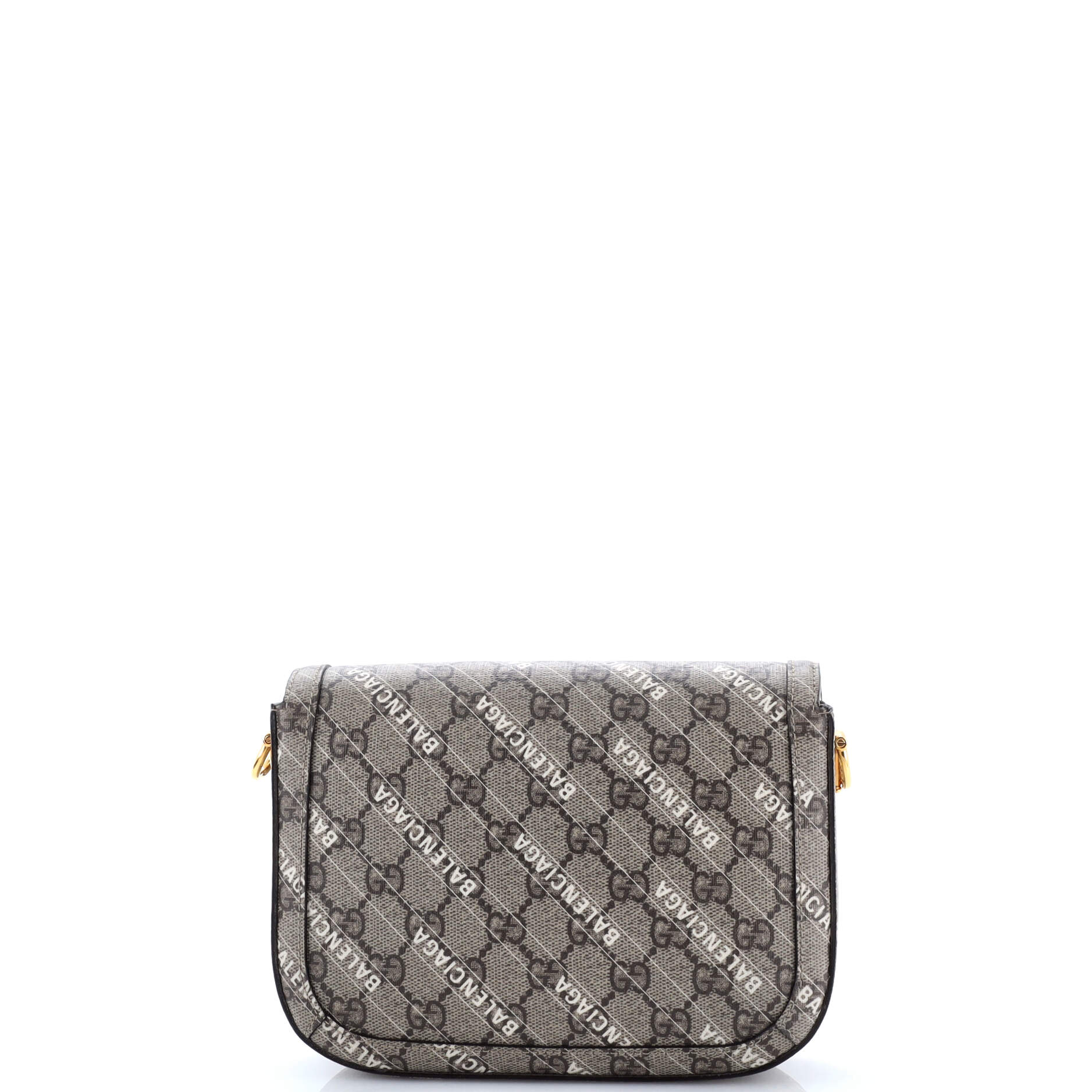 x Balenciaga The Hacker Project Horsebit 1955 Shoulder Bag GG Coated Canvas Small - Image 3