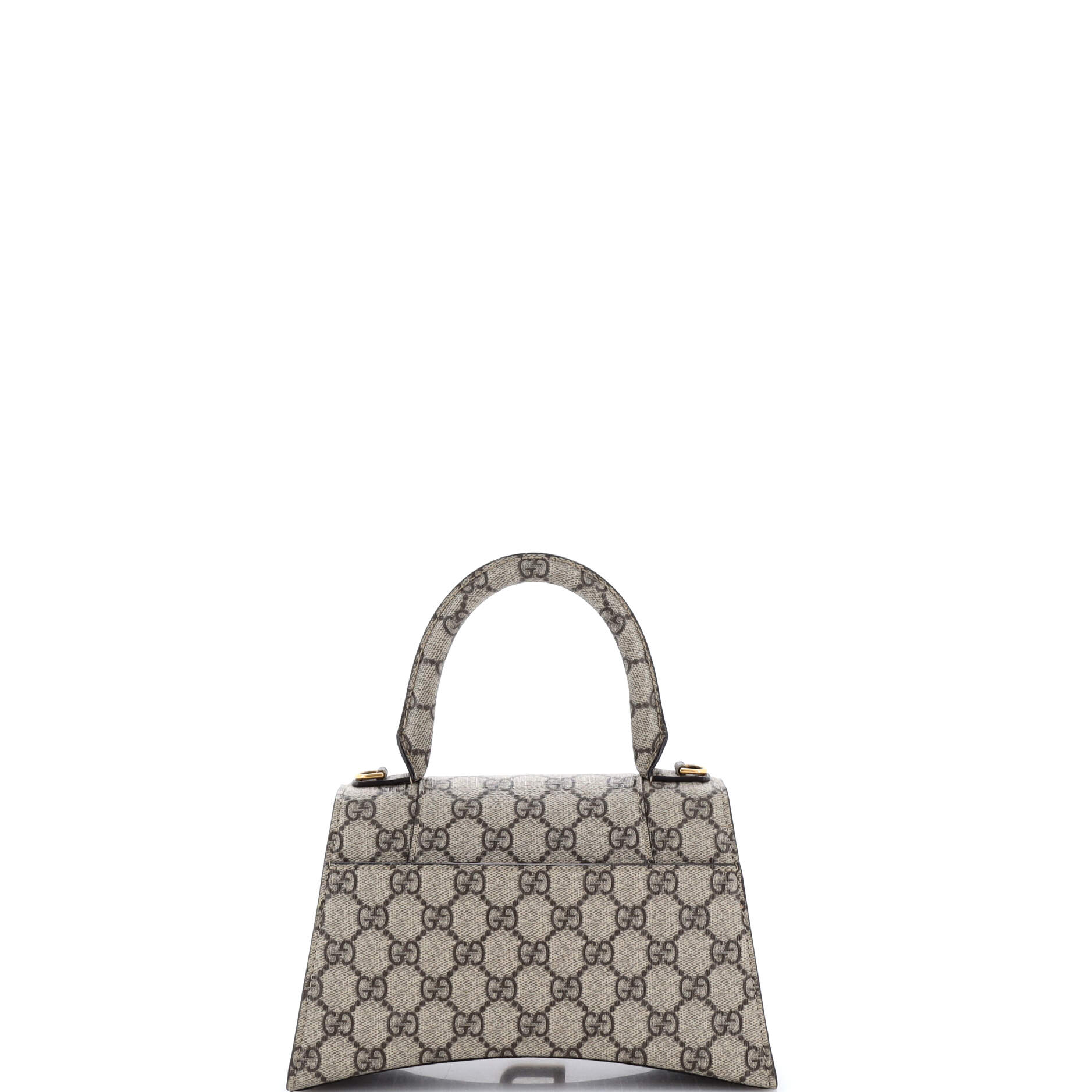 x Balenciaga The Hacker Project Hourglass Top Handle Bag GG Coated Canvas Small - Image 3