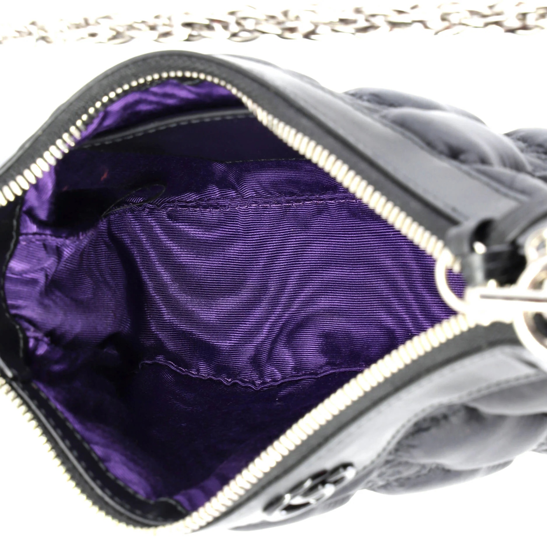 Zip Shoulder Bag GG Embossed Matelasse Nylon with Leather Mini - Image 5