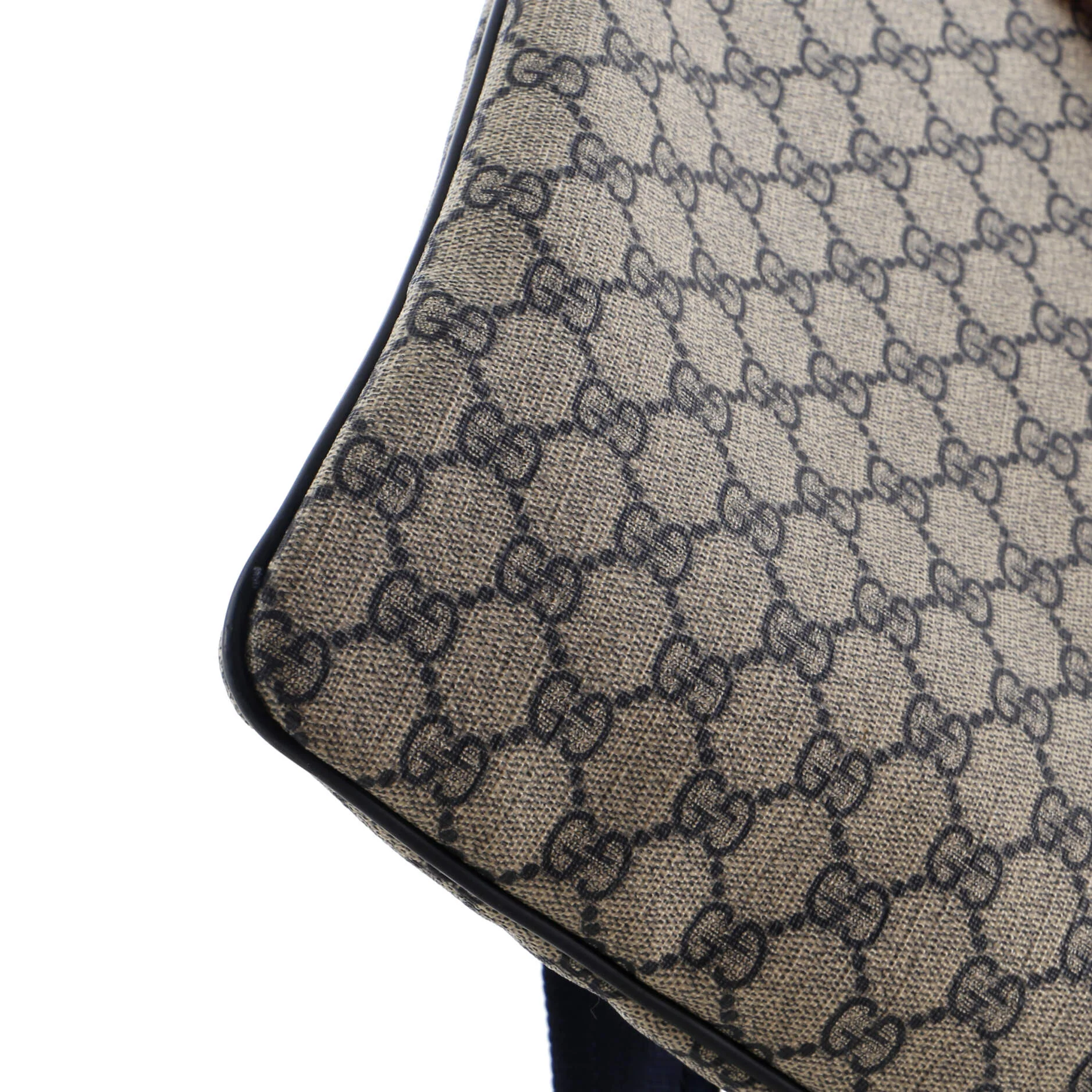 Zip Top Messenger Bag GG Coated Canvas Large - Image 7