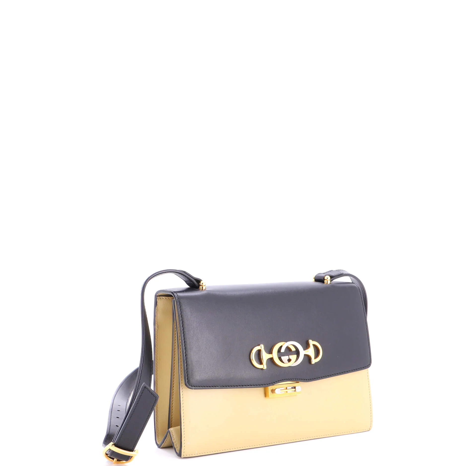 Zumi Flap Shoulder Bag Leather Small - Image 2