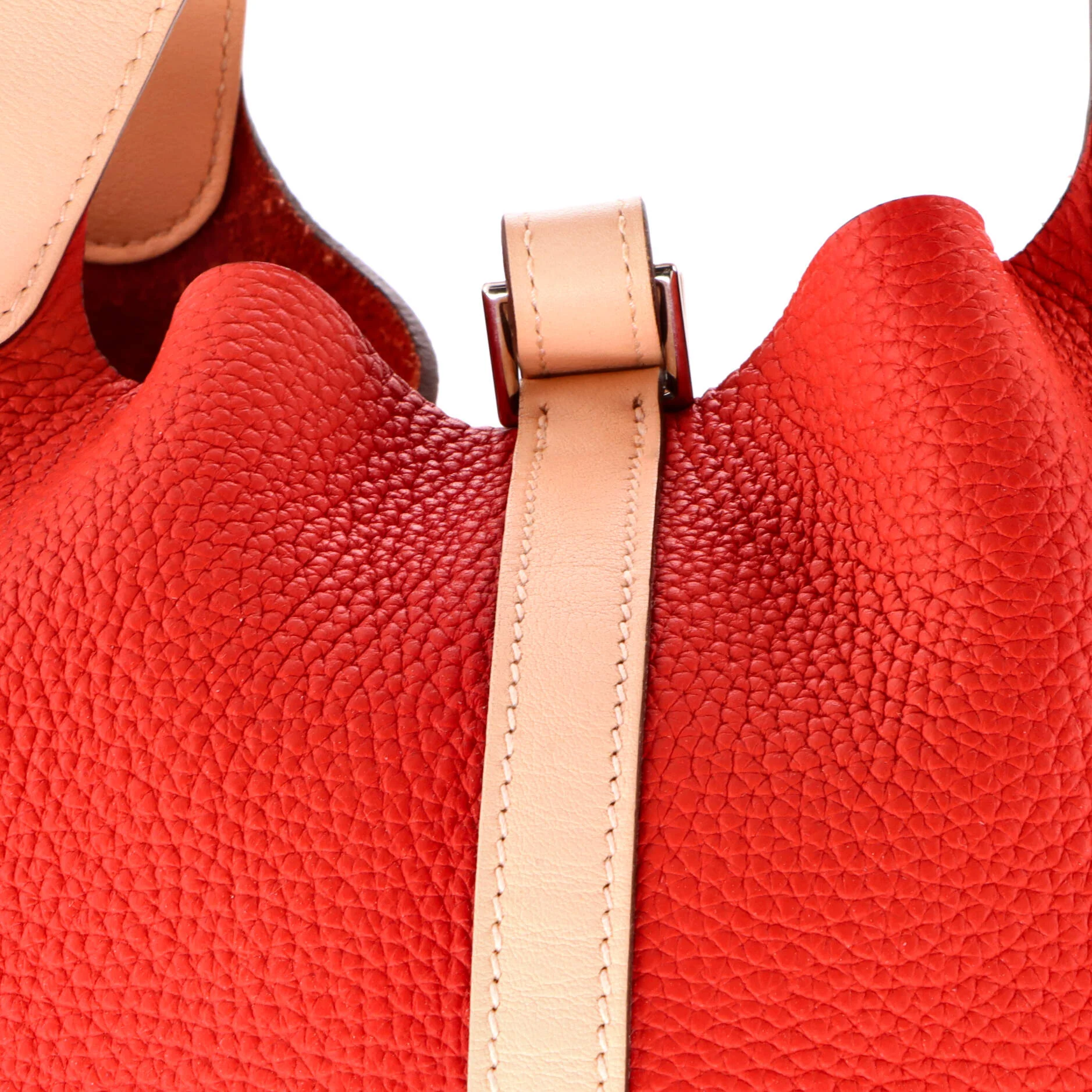 Bicolor Picotin Lock Bag Clemence with Swift MM - Image 7