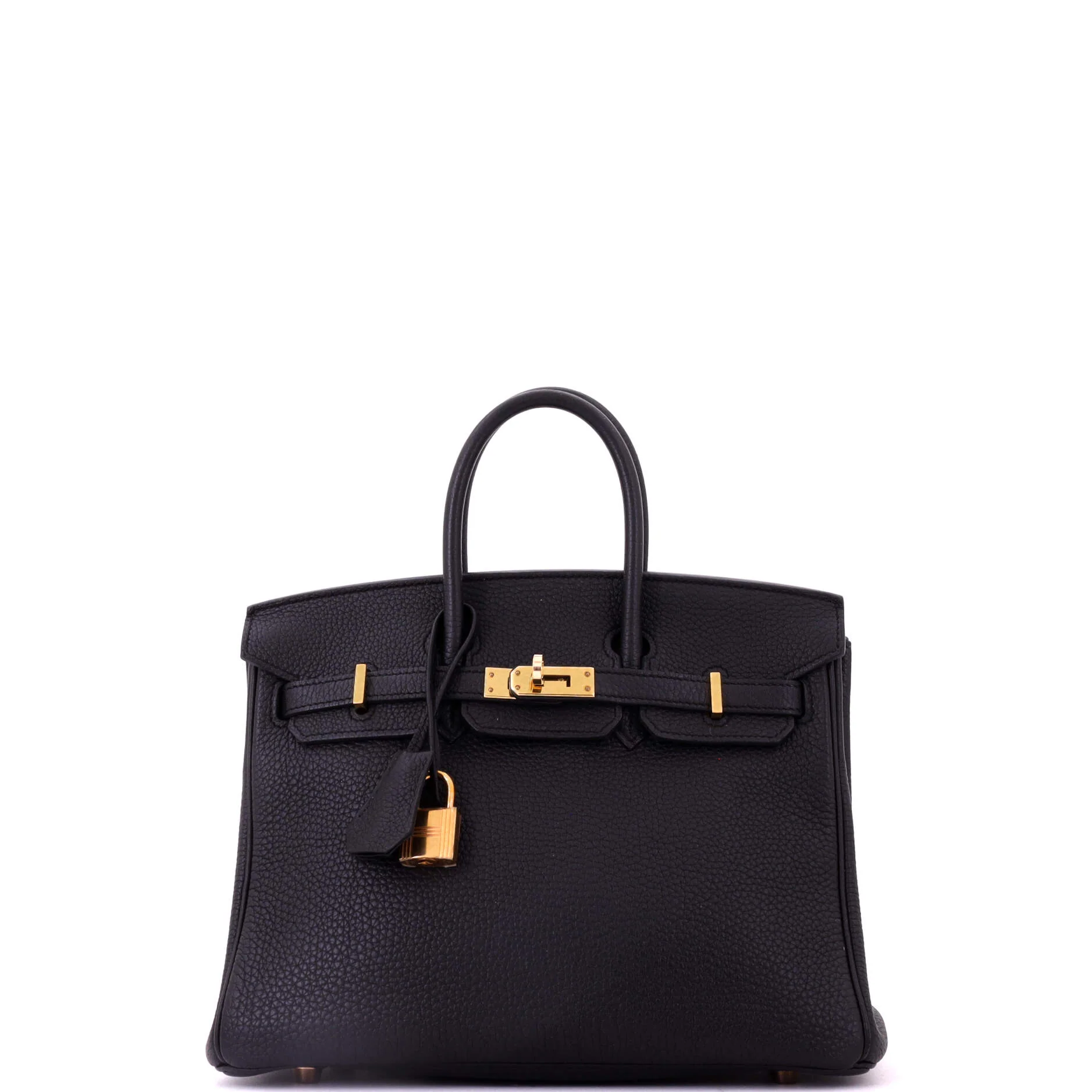 Birkin Handbag Noir Togo with Gold Hardware 25