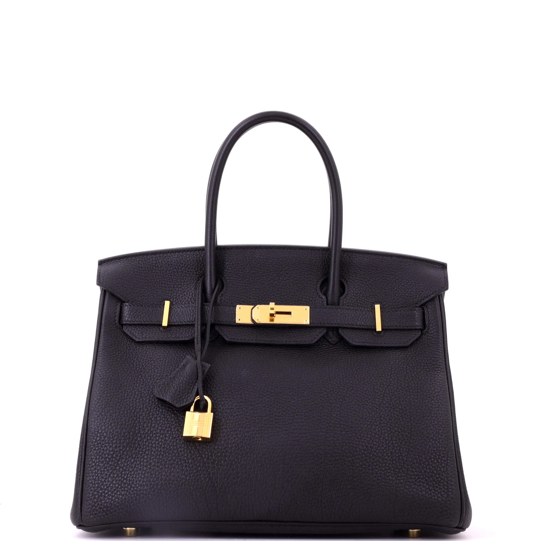 Birkin Handbag Noir Togo with Gold Hardware 30
