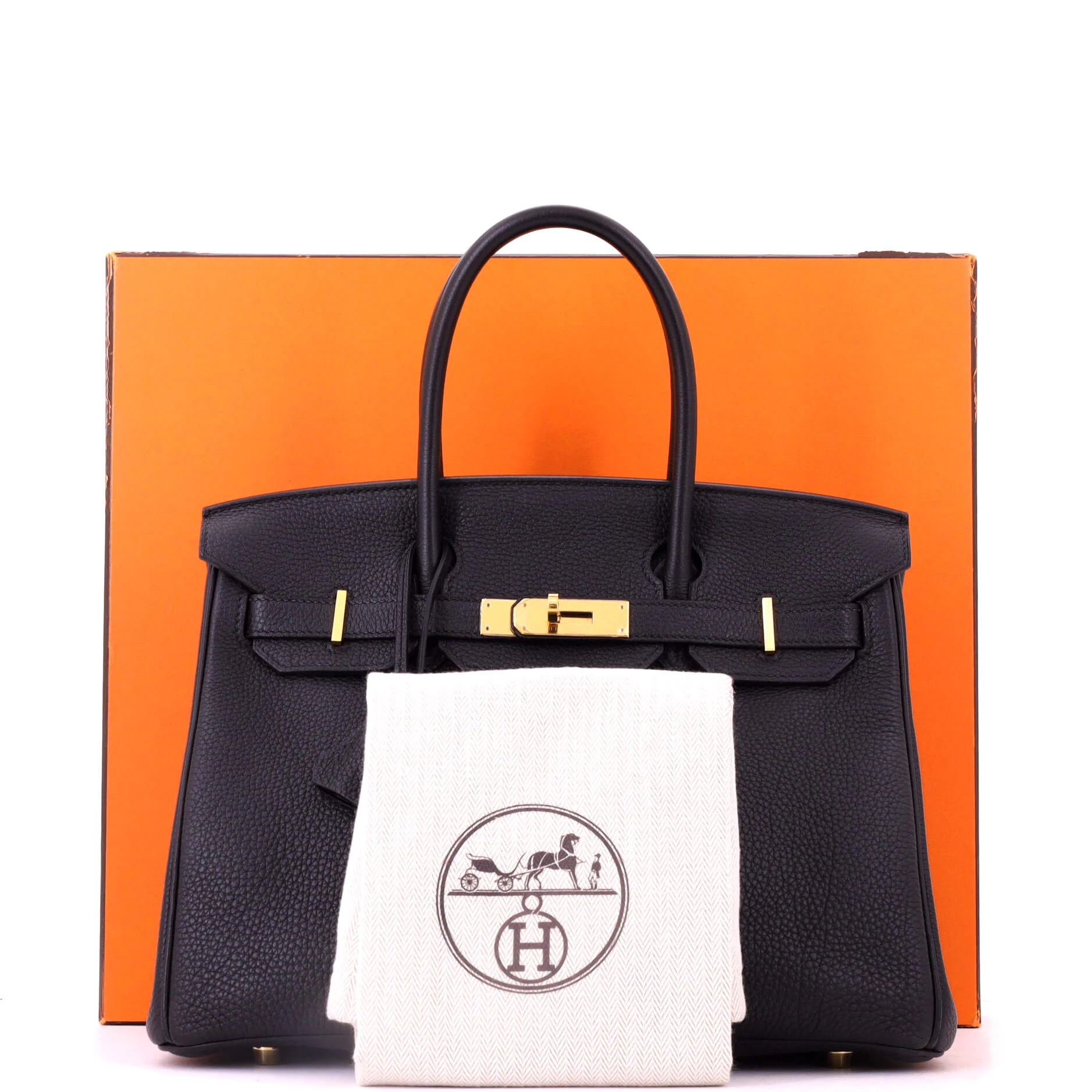 Birkin Handbag Noir Togo with Gold Hardware 30 - Image 2