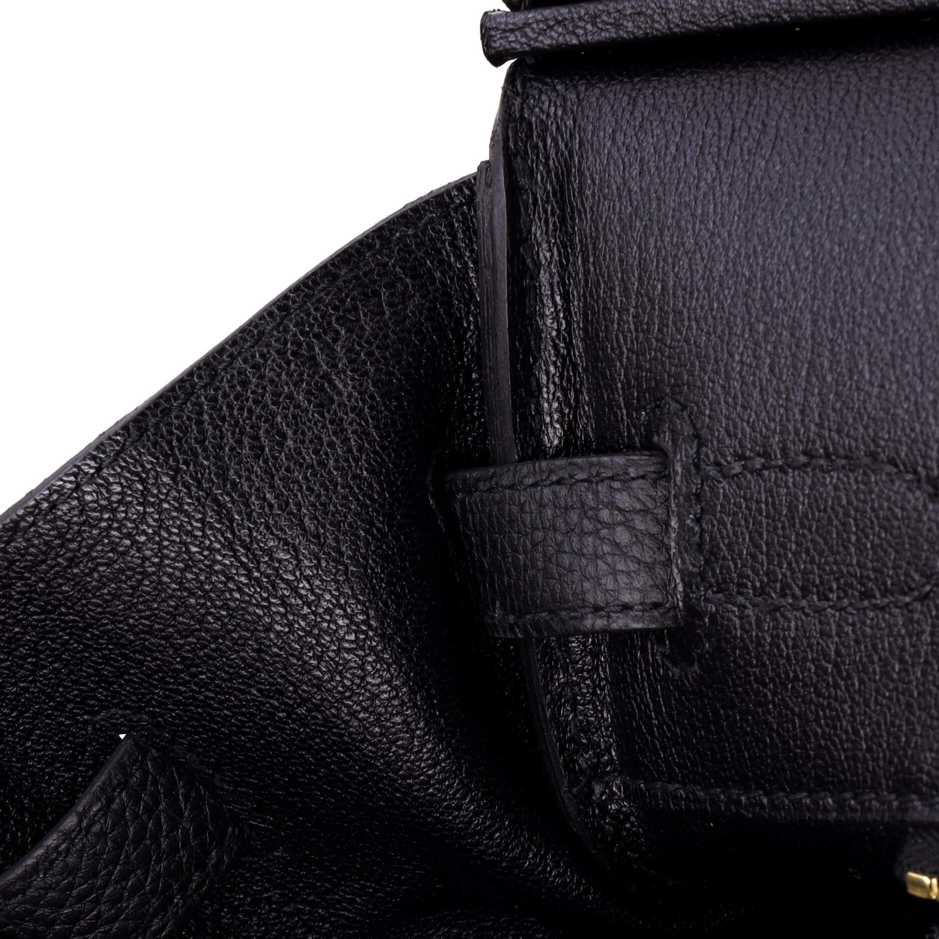 Birkin Handbag Noir Togo with Gold Hardware 35 - Image 8