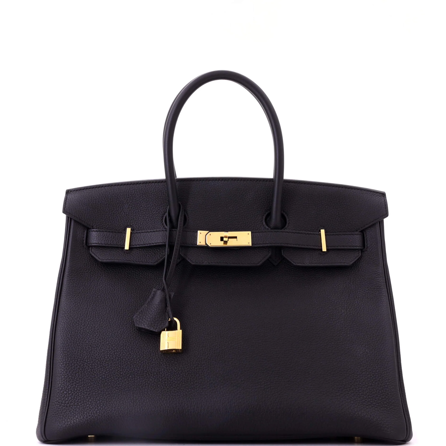 Birkin Handbag Noir Togo with Gold Hardware 35