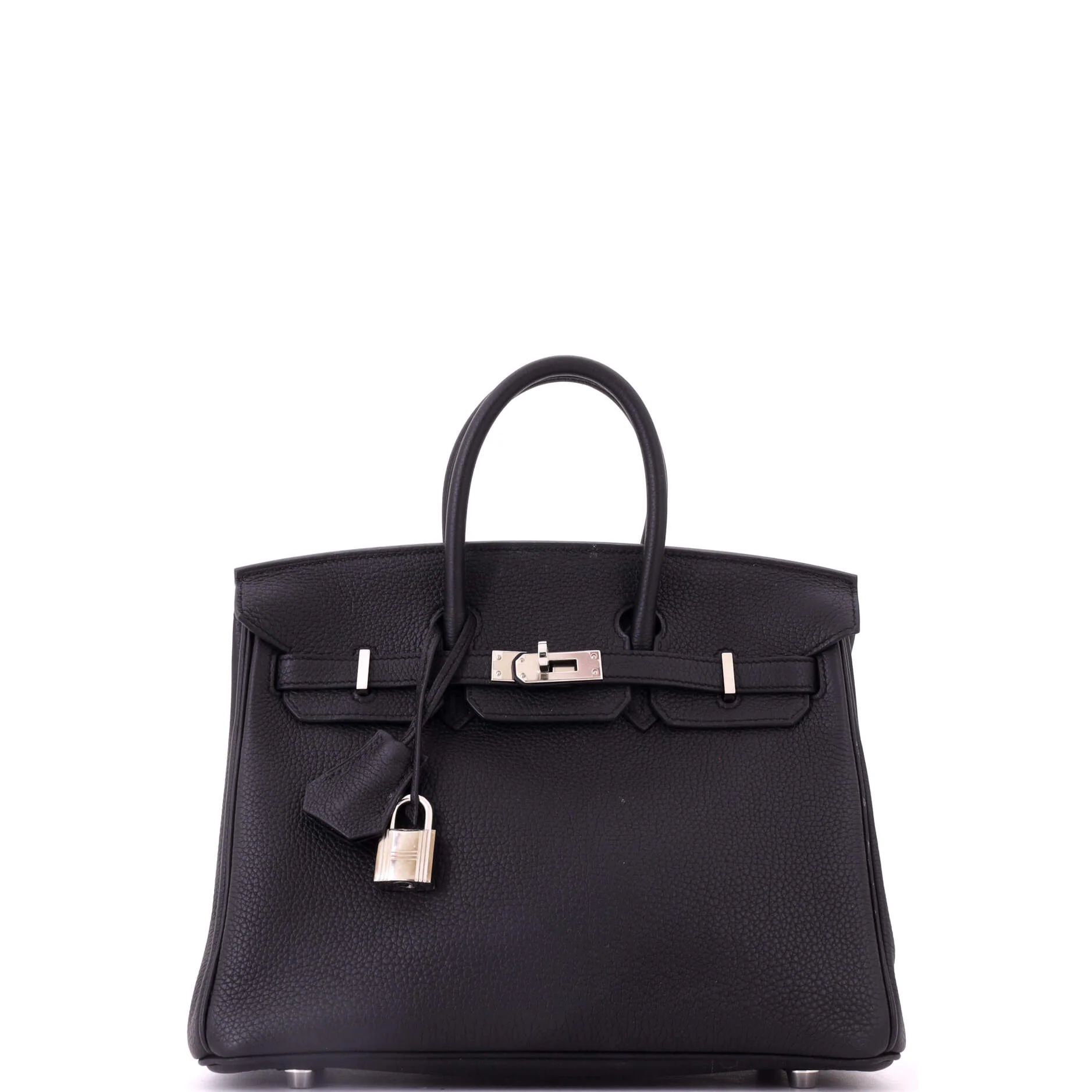 Birkin Handbag Noir Togo with Palladium Hardware 25