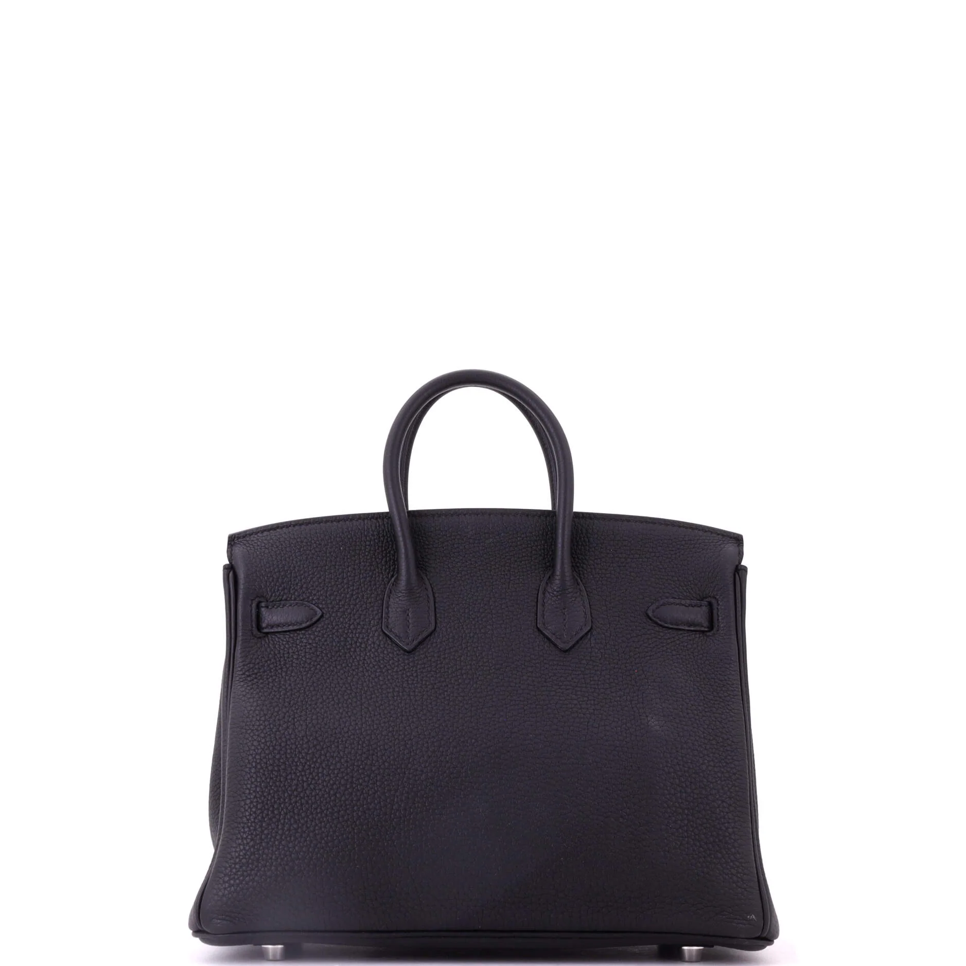 Birkin Handbag Noir Togo with Palladium Hardware 25 - Image 4
