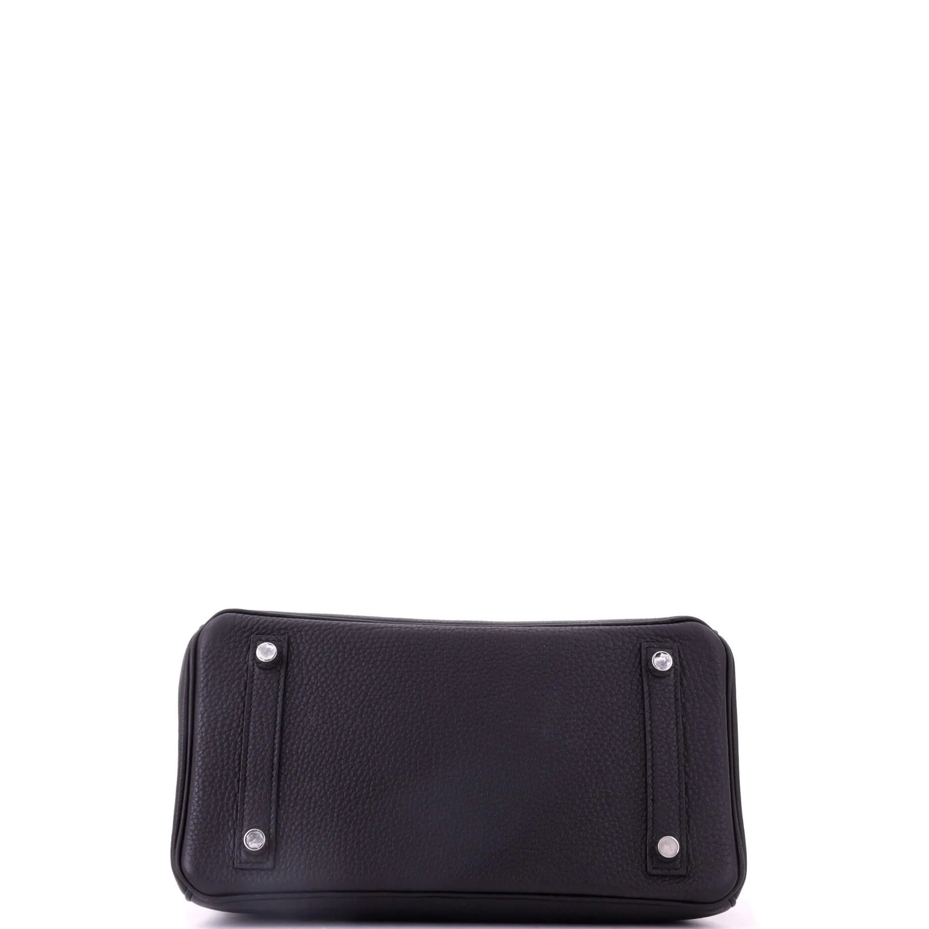 Birkin Handbag Noir Togo with Palladium Hardware 25 - Image 5