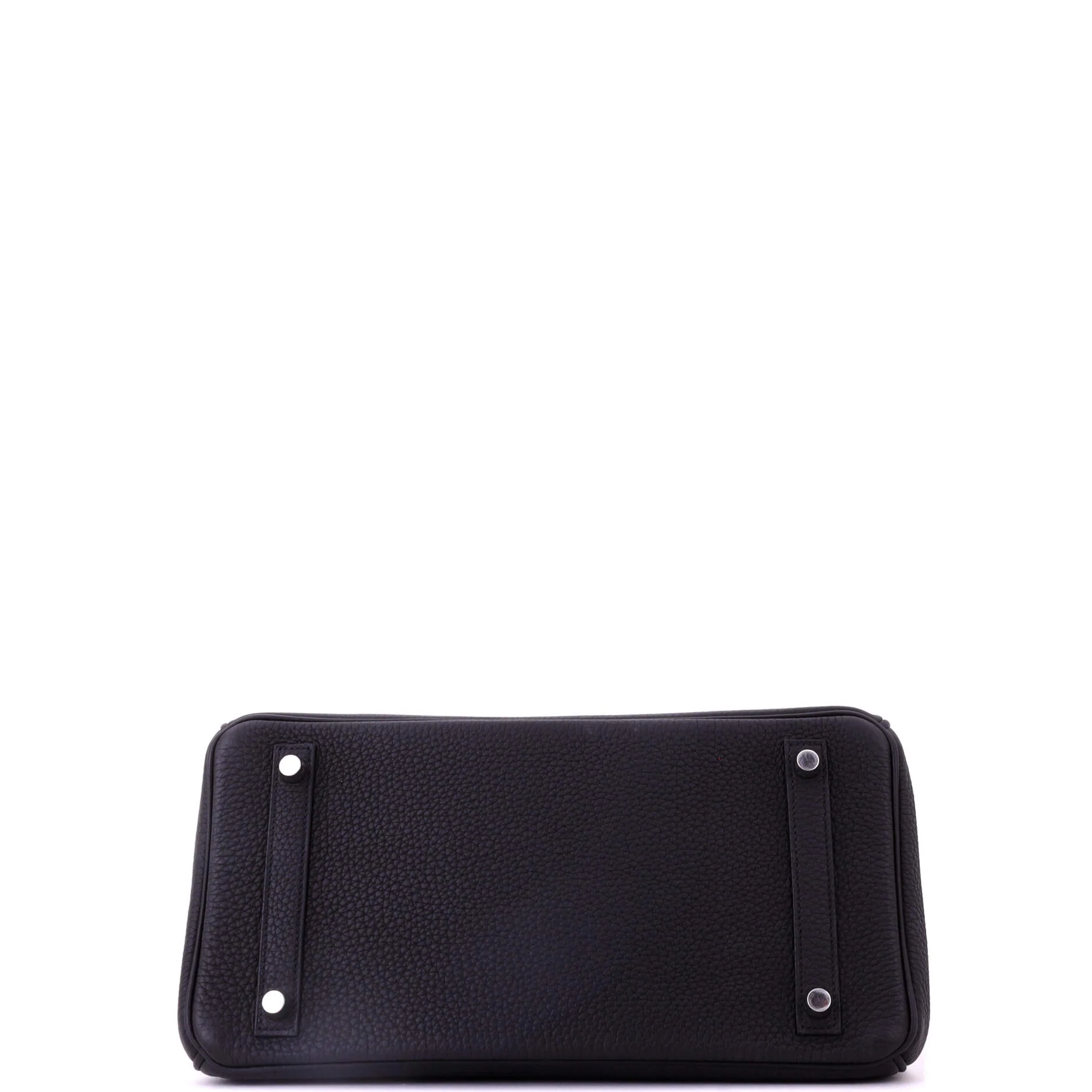 Birkin Handbag Noir Togo with Palladium Hardware 30 - Image 5