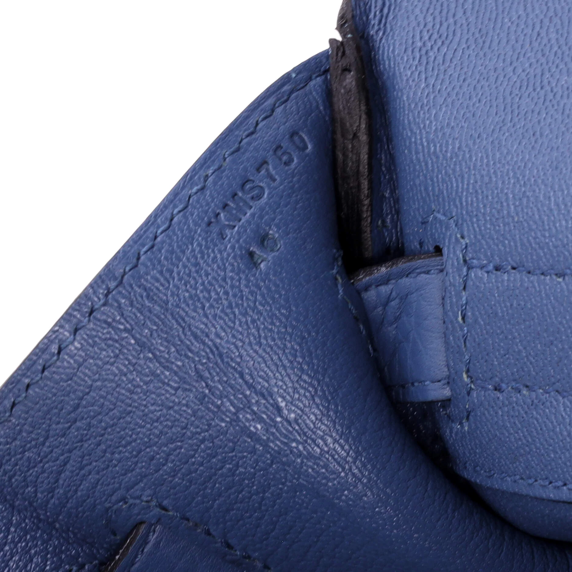 Birkin Handbag Bleu Azur Clemence with Gold Hardware 30 - Image 8