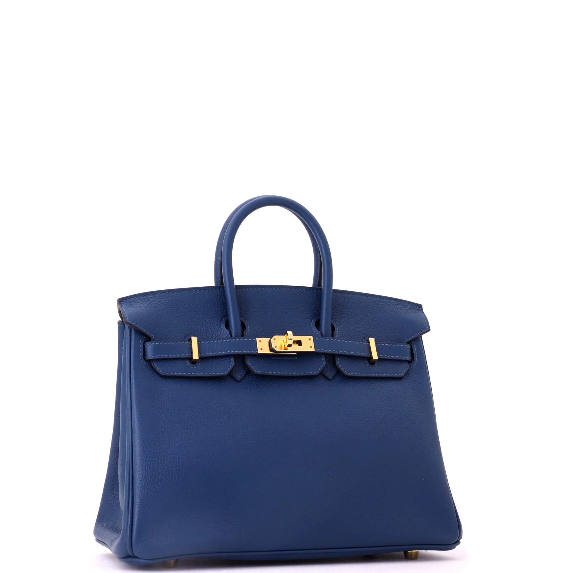Birkin Handbag Deep Blue Novillo with Gold Hardware 25 - Image 2