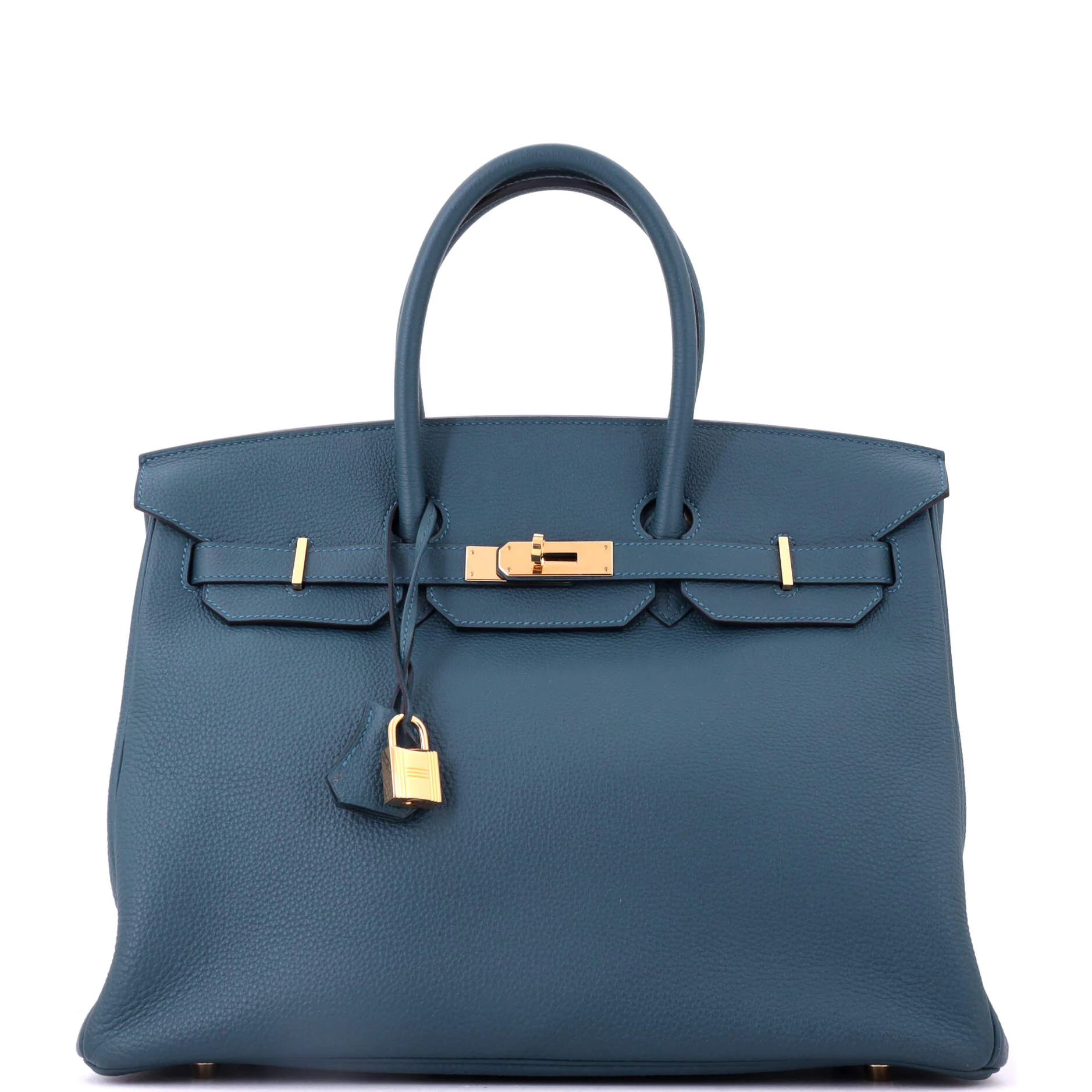 Birkin Handbag Colvert Togo with Gold Hardware 35