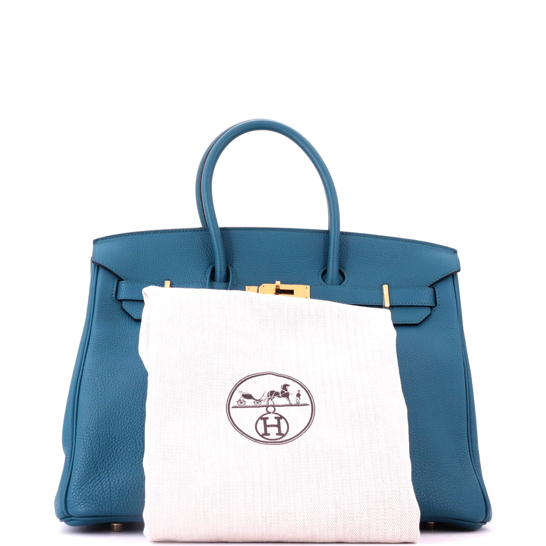 Birkin Handbag Colvert Togo with Gold Hardware 35 - Image 2