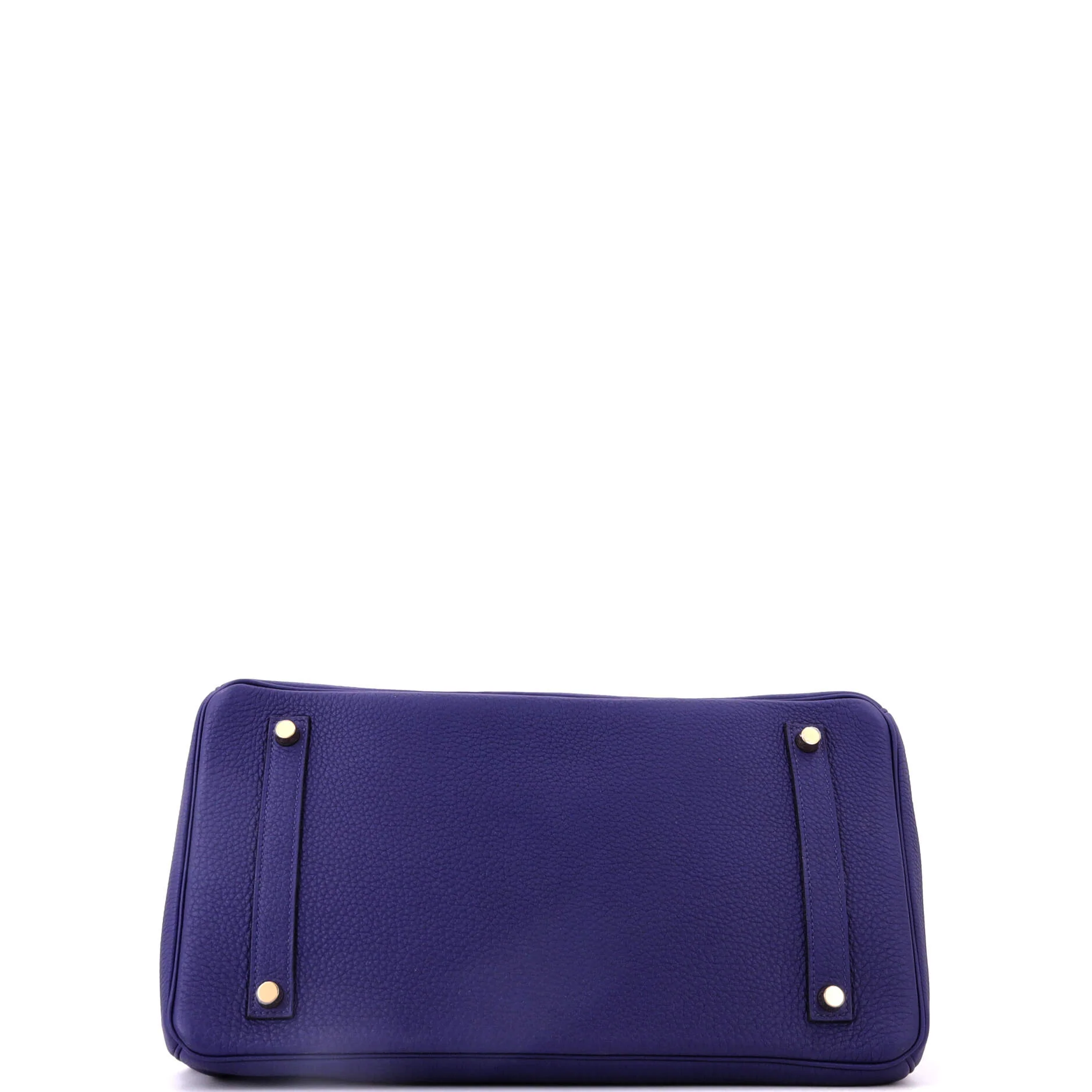 Birkin Handbag Bleu Encre Togo with Gold Hardware 35 - Image 4