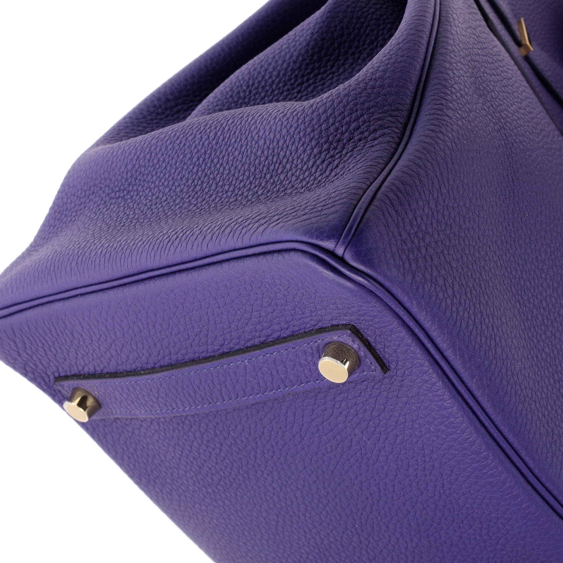 Birkin Handbag Bleu Encre Togo with Gold Hardware 35 - Image 7